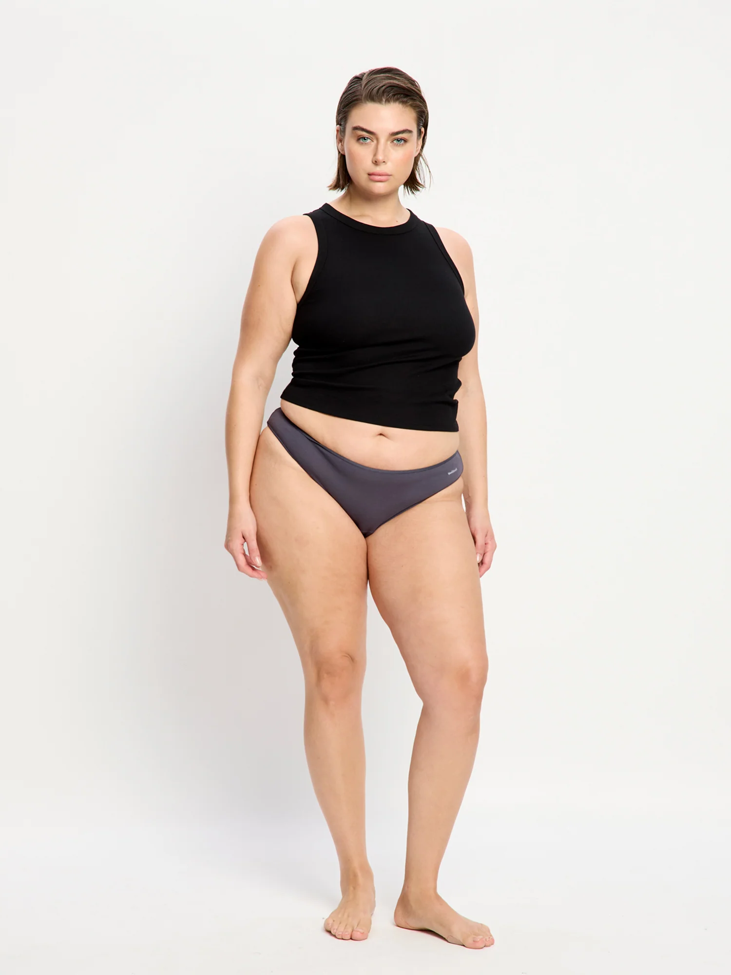 Basic Cheeky Bikini Light Steel - Image 3