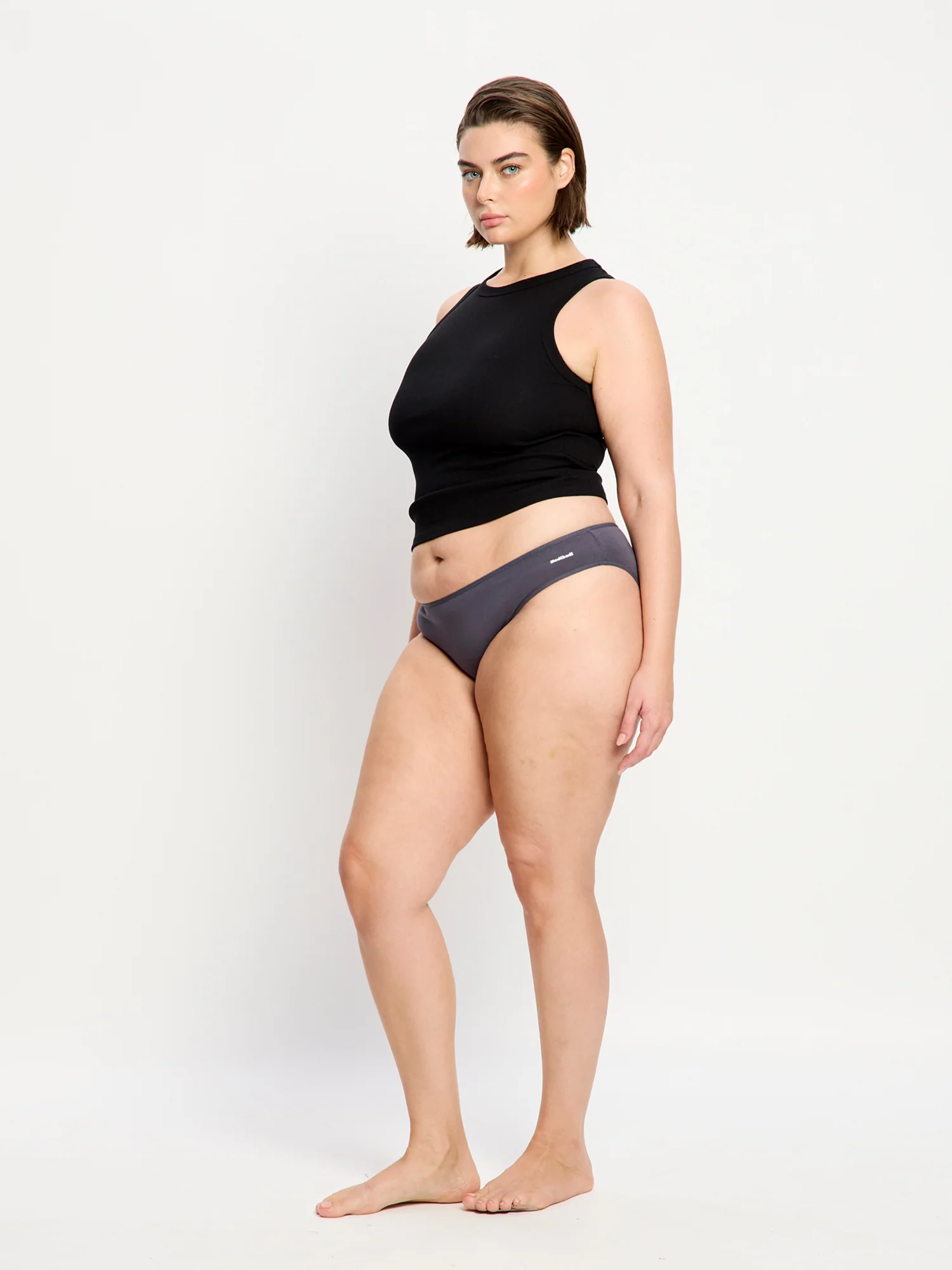 Basic Cheeky Bikini Light Steel - Image 4