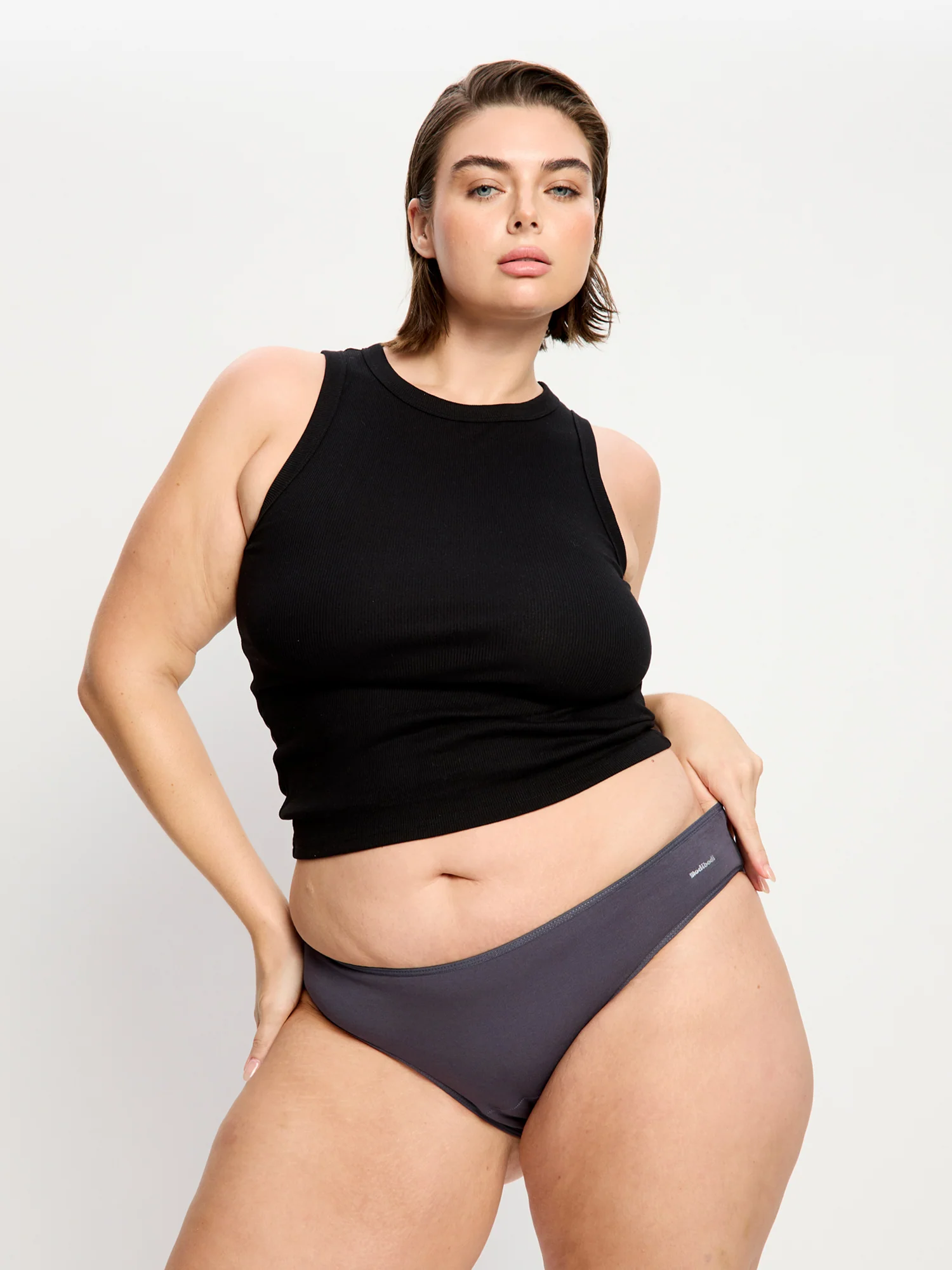 Basic Cheeky Bikini Light Steel - Image 8