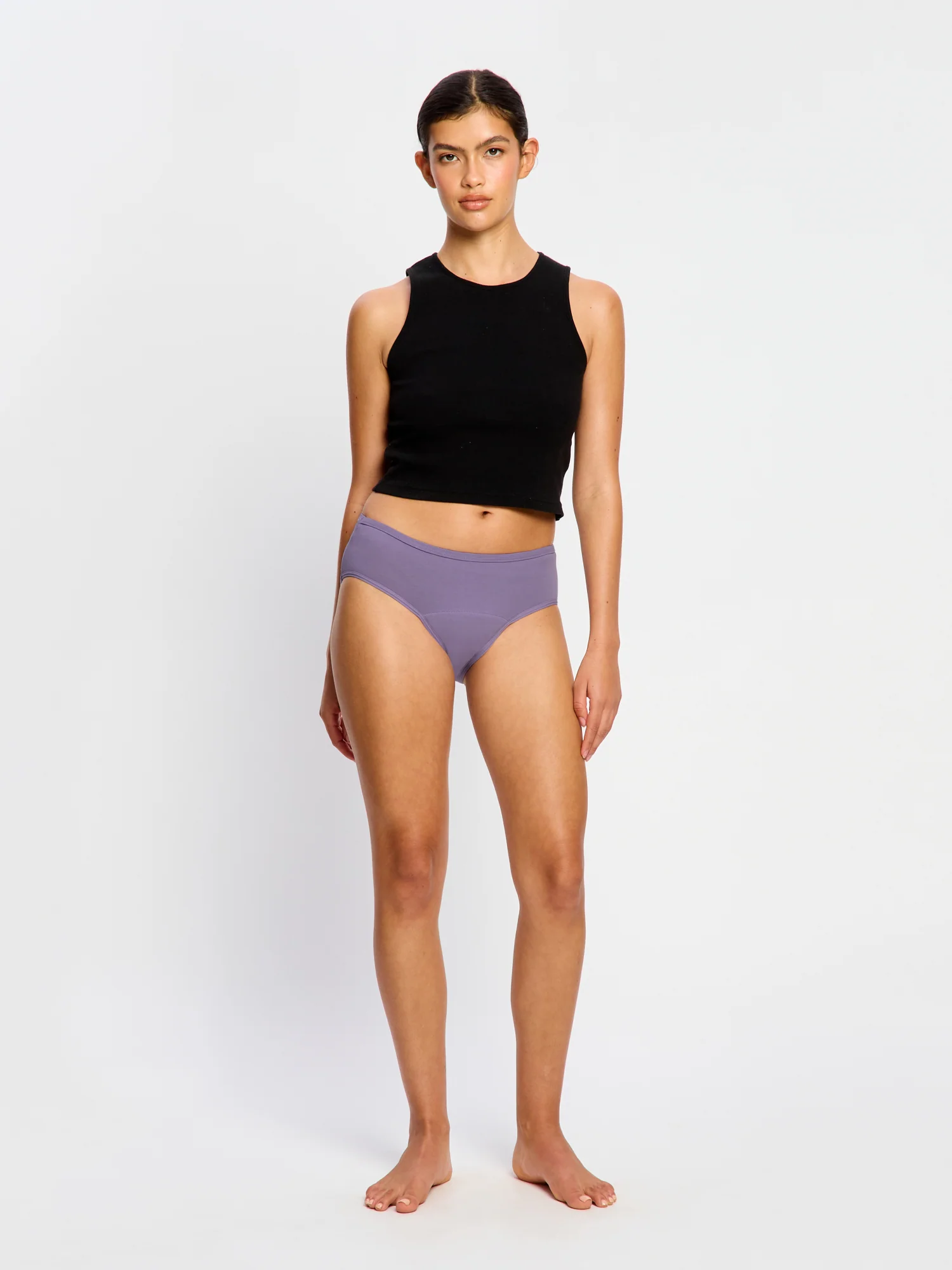 Basic Mid-Rise Brief 3 Pack Moderate Bedrose Pink/Teal Green/Purple Tonic - Image 3