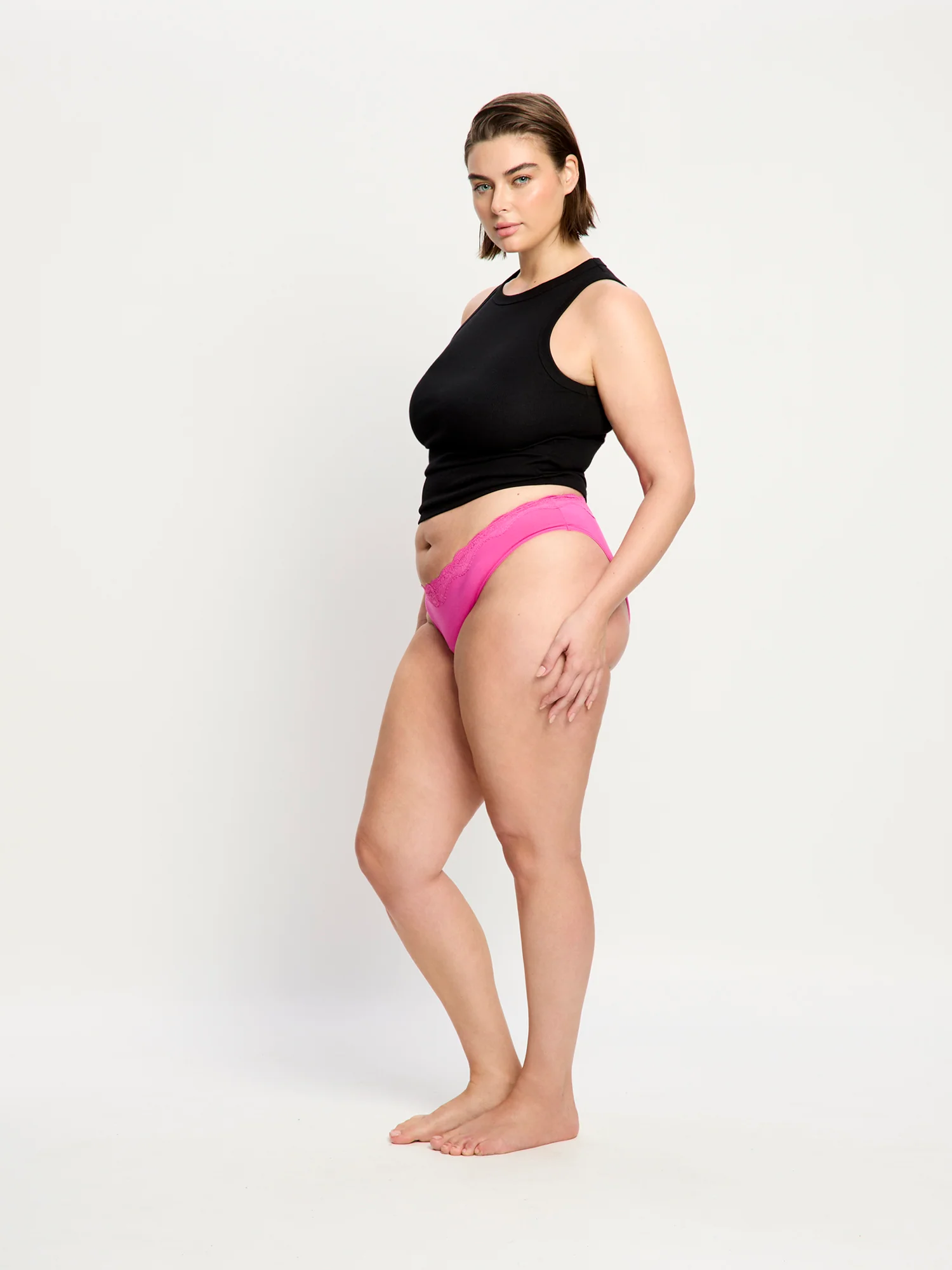 Cassia V Cheeky Brief Light Electric Fuchsia - Image 2