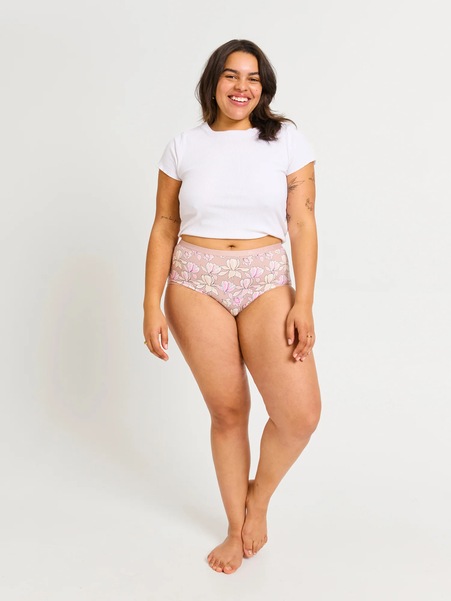 Classic Full Brief Everyday Pack Pink Floral Multi - Image 18