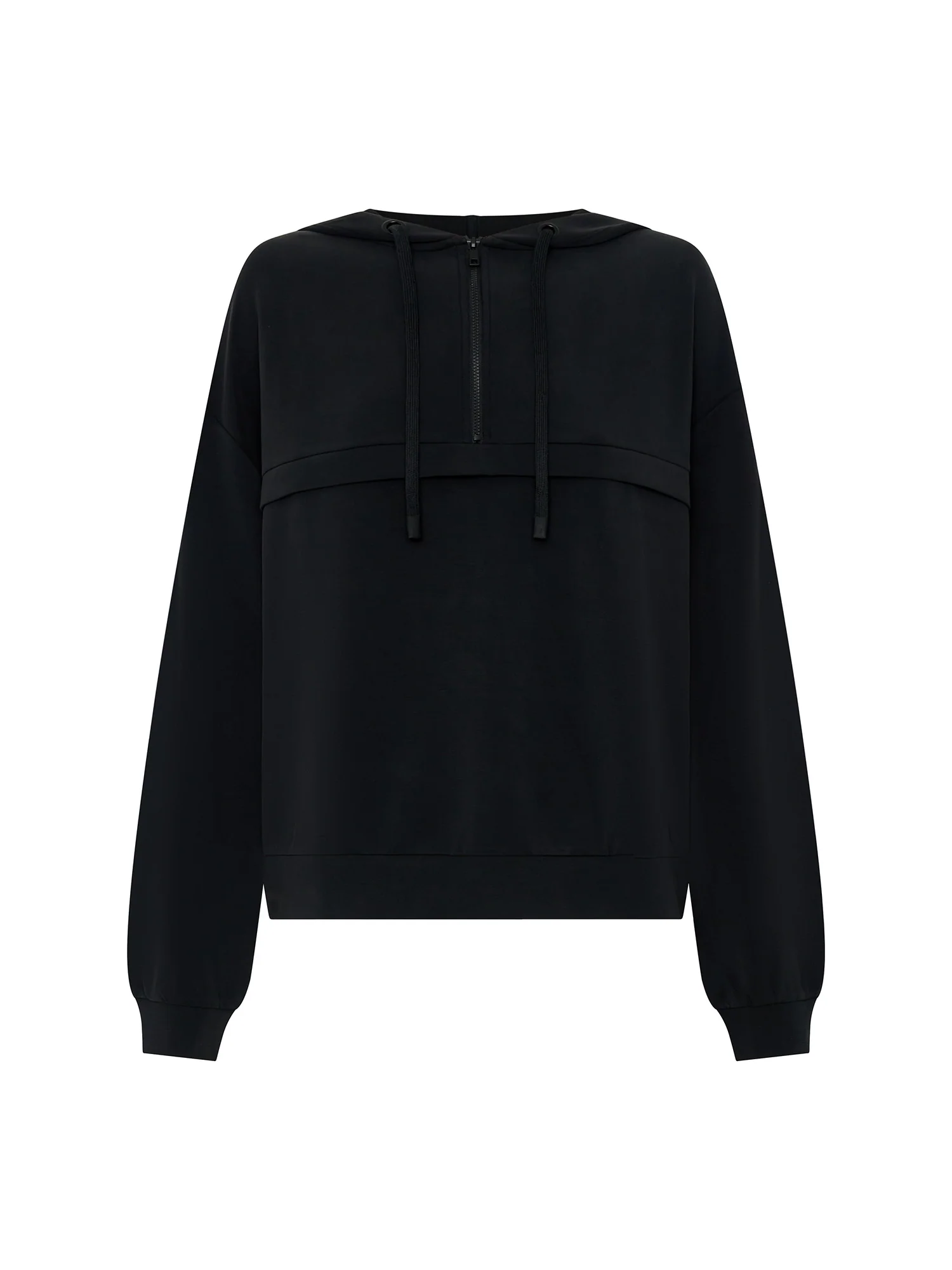 Half-Zip Hoodie Black - Image 11
