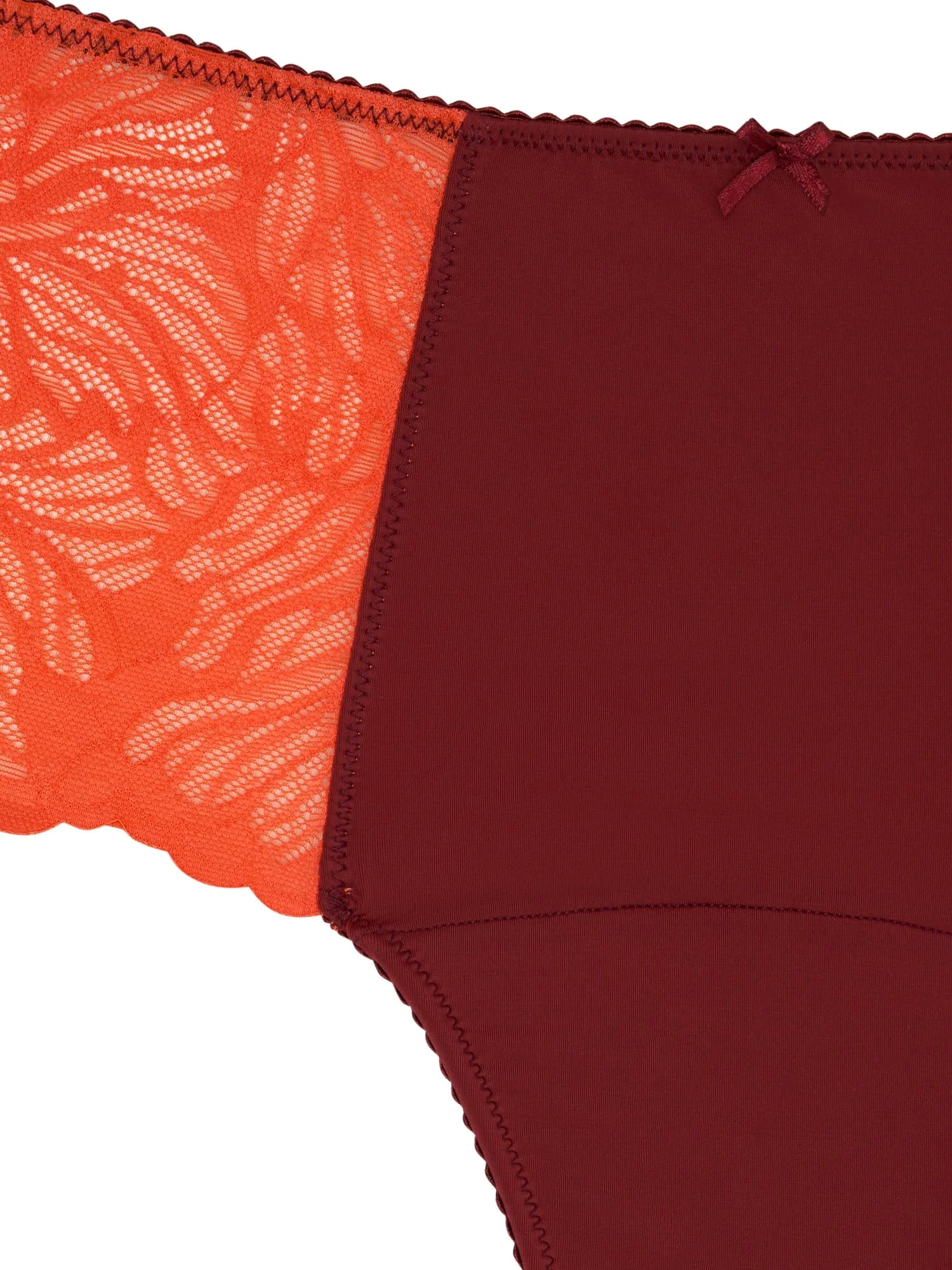 Manon Hi Waist Brief Moderate Bordeaux Red - Image 3