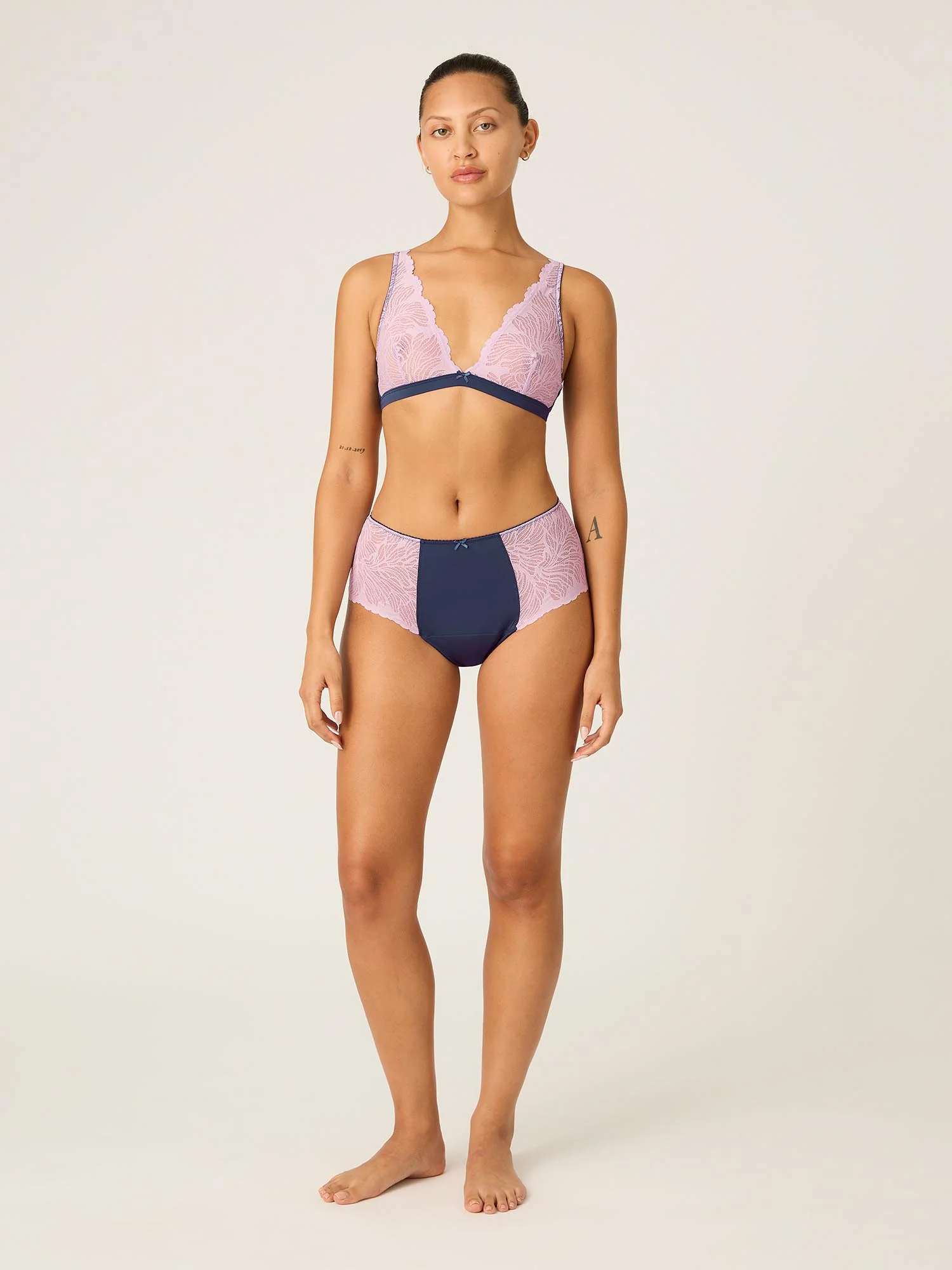 Manon Hi Waist Brief Moderate Riviera Blue