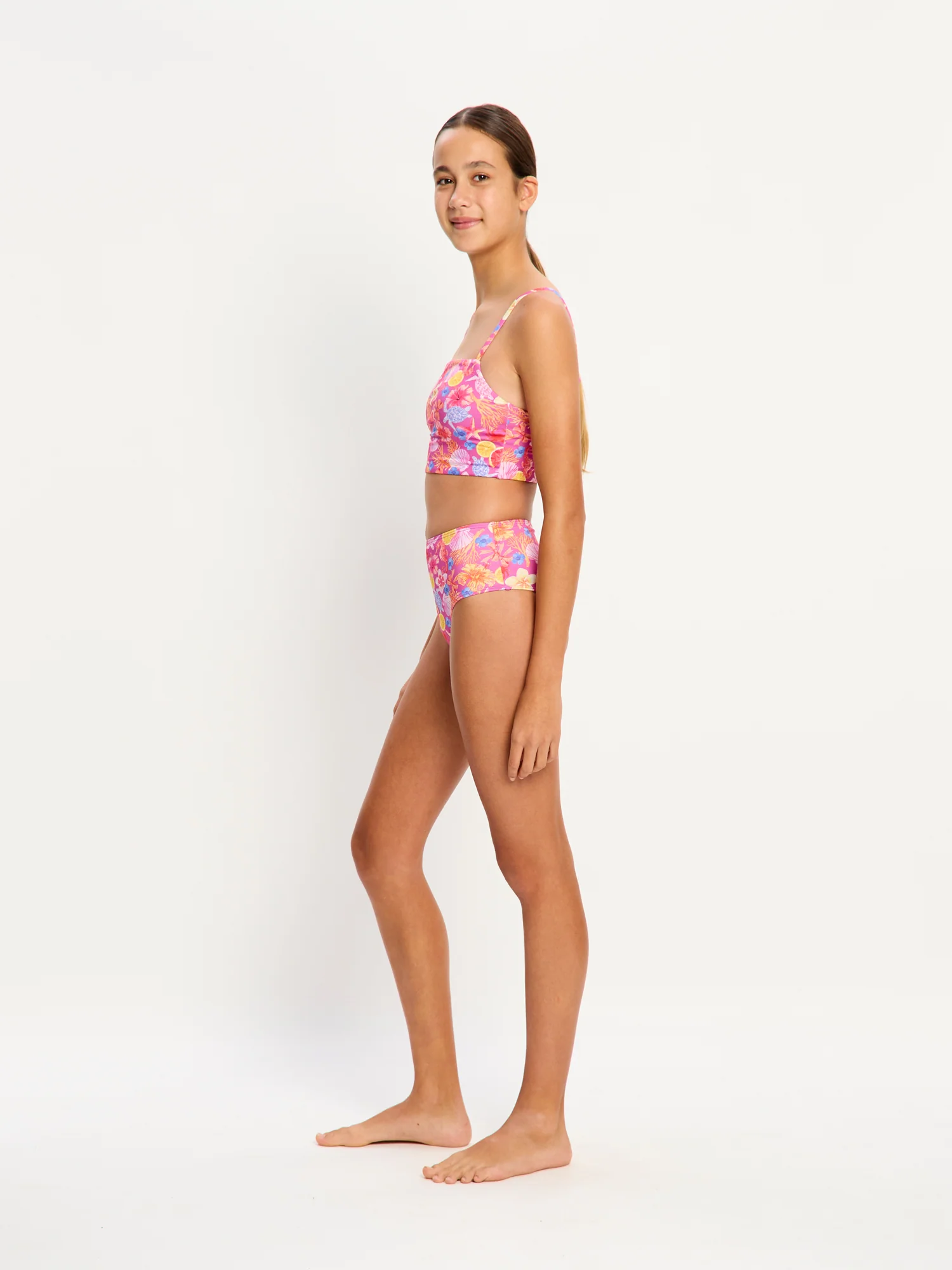 Marine Dream Teen Swimwear Hi Waist Bikini Brief Super Tropicana Crush - Image 3