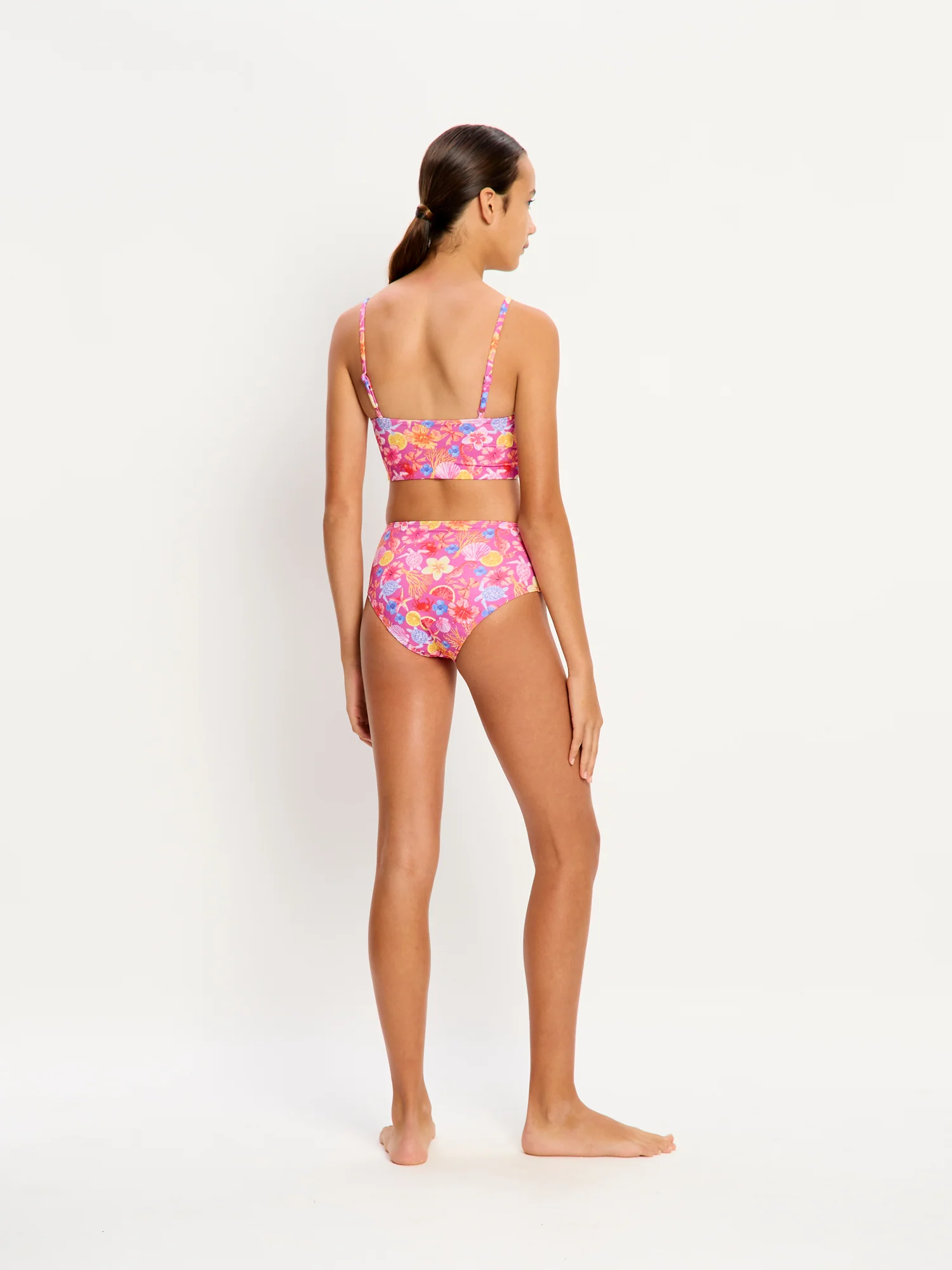 Marine Dream Teen Swimwear Hi Waist Bikini Brief Super Tropicana Crush - Image 4