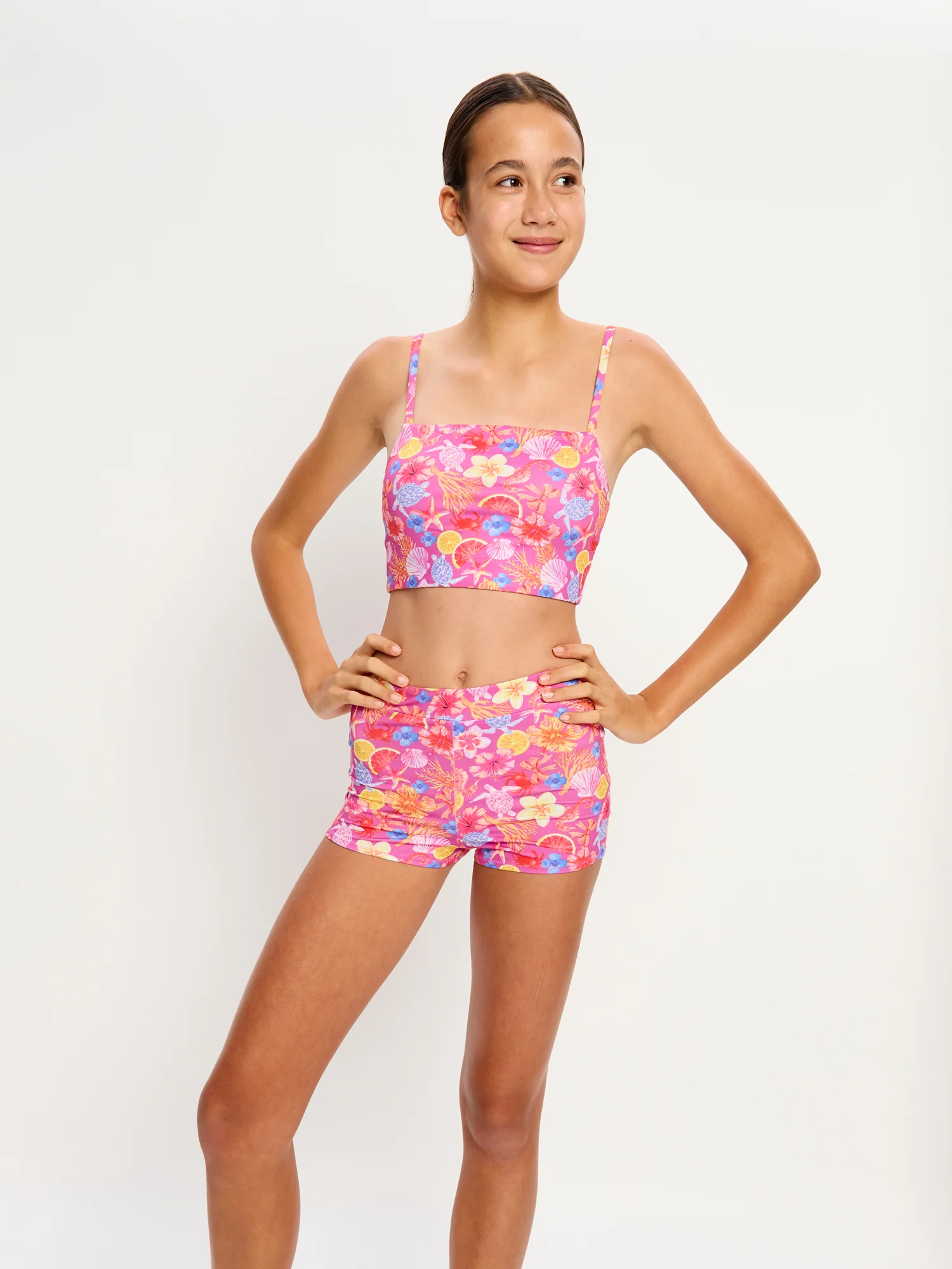 Marine Dream Teen Swimwear Hi Waist Short Super Tropicana Crush - Image 3