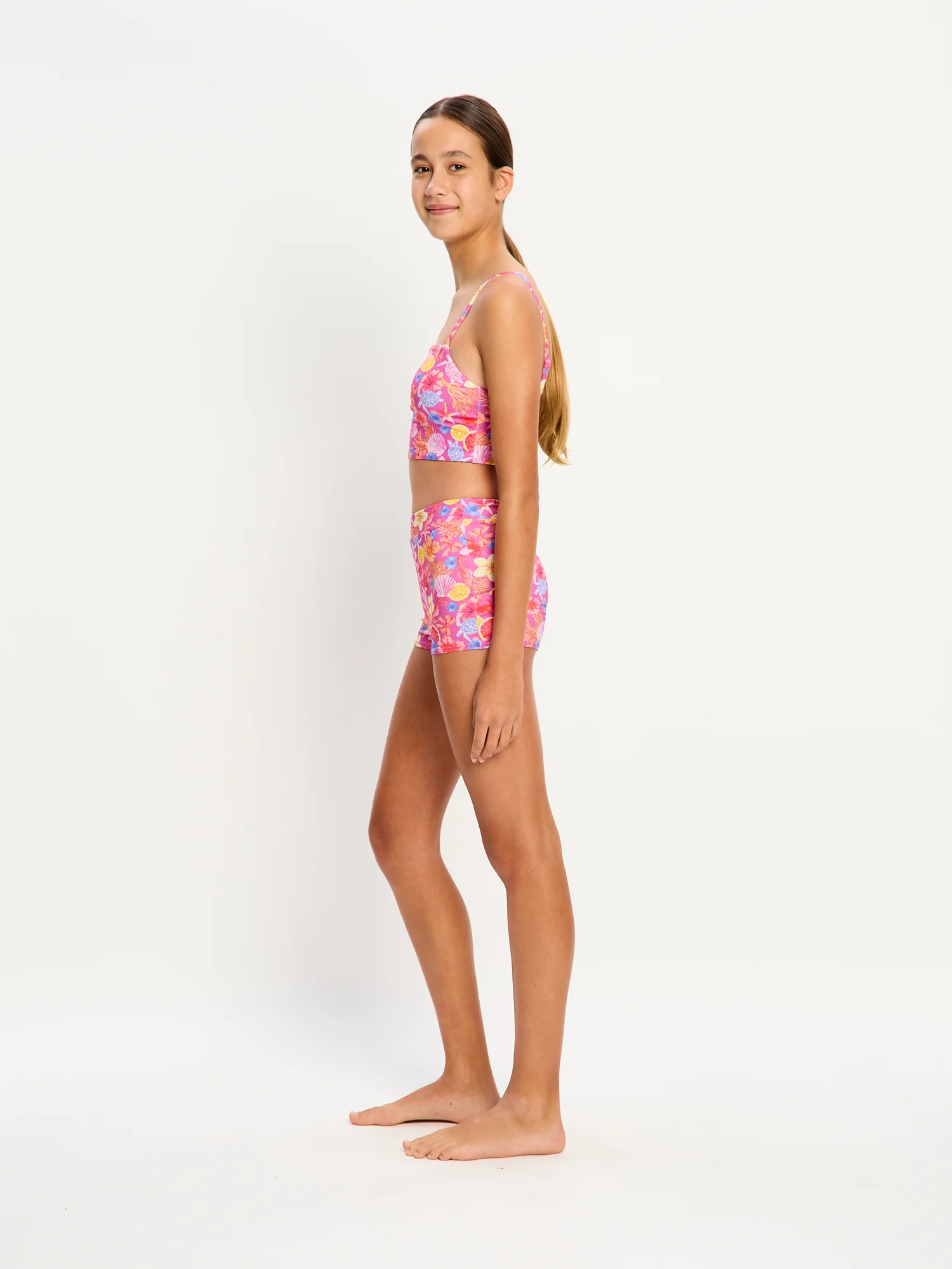 Marine Dream Teen Swimwear Hi Waist Short Super Tropicana Crush - Image 4