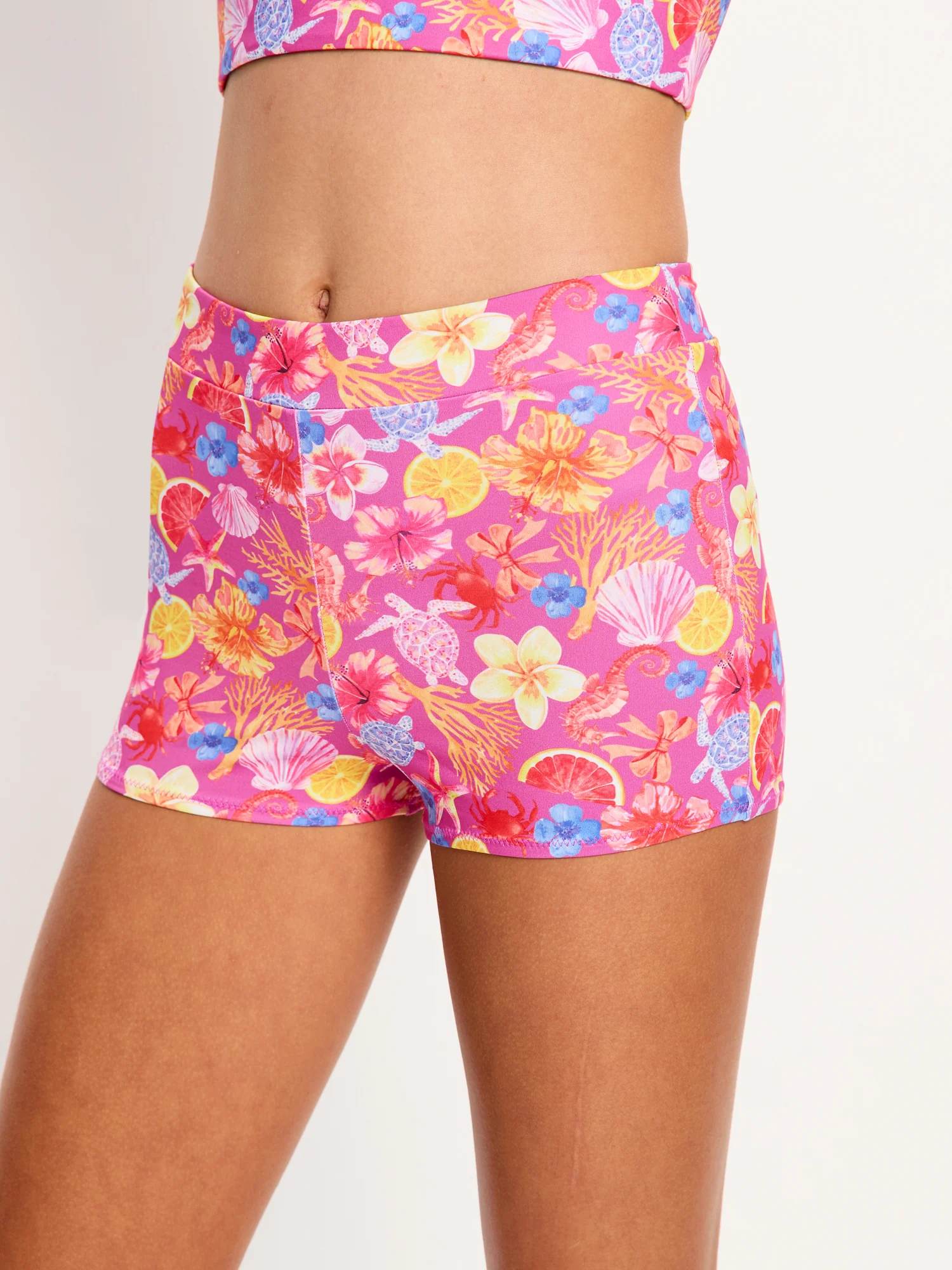 Marine Dream Teen Swimwear Hi Waist Short Super Tropicana Crush - Image 6