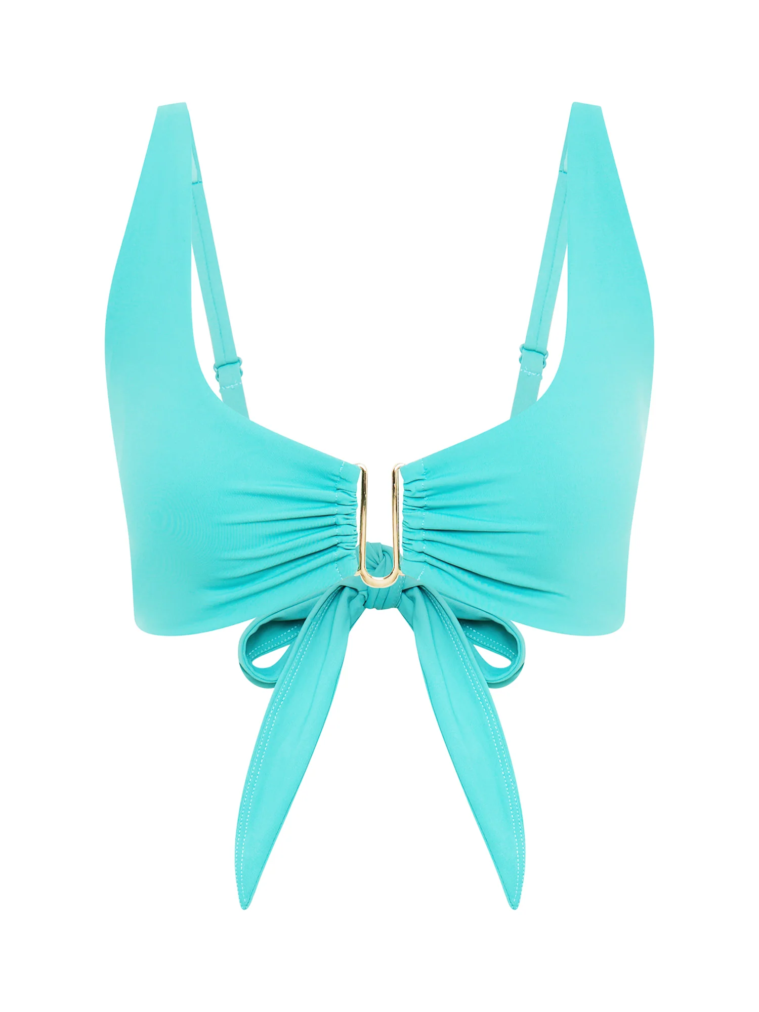 Molokai Swimwear Plunge Tie Back Top Ocean - Image 6