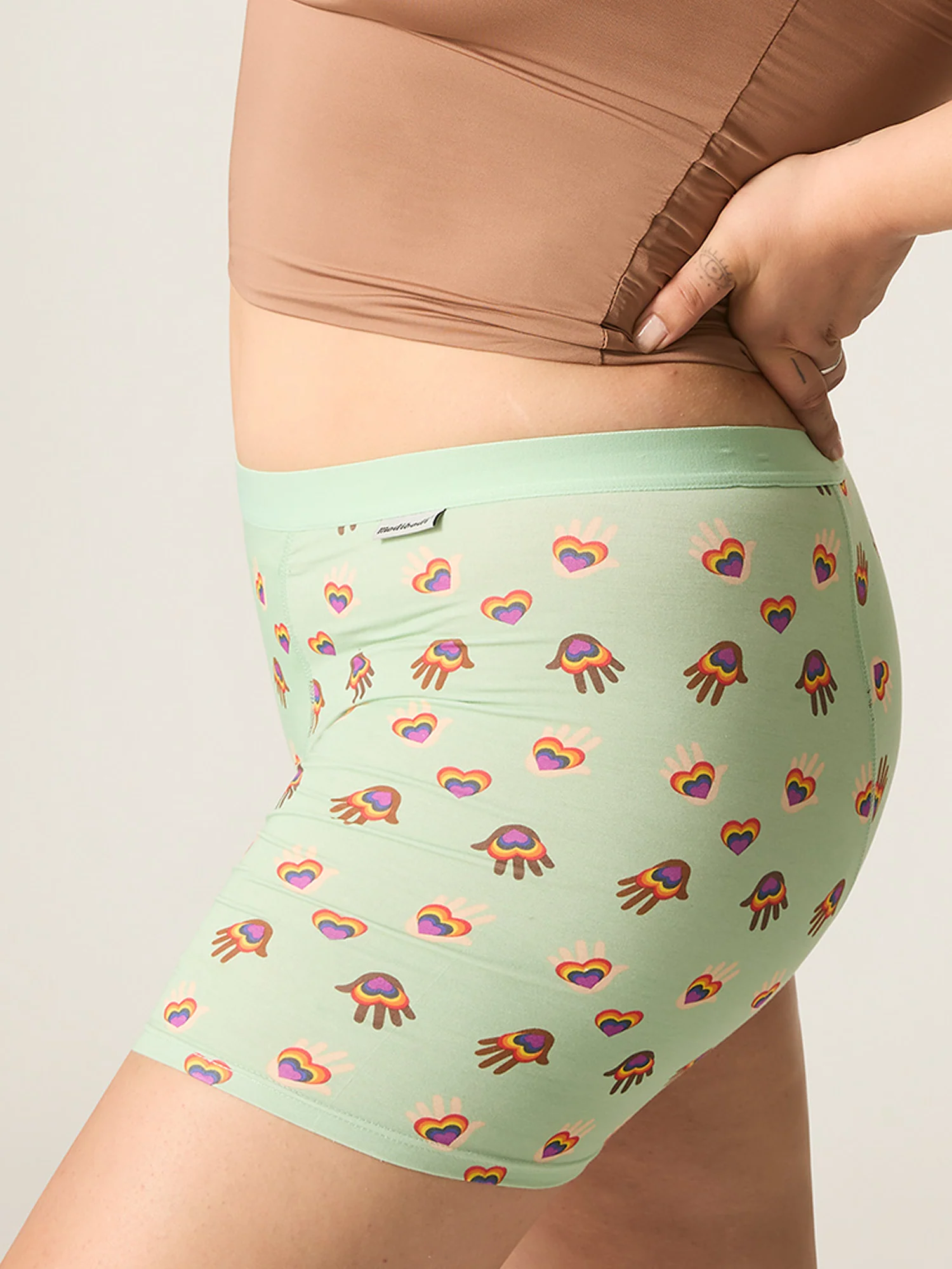 Pride Longline Short Light Hand Multi Print - Image 5