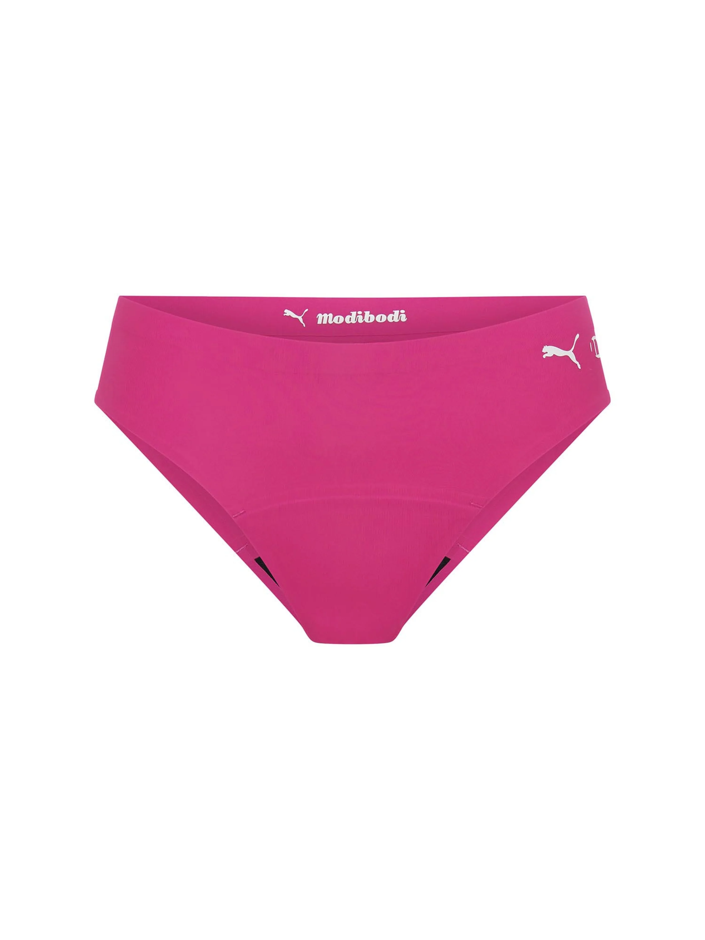 Puma X Modibodi Seamfree Active Bikini Moderate Garnet Rose Pink - Image 5