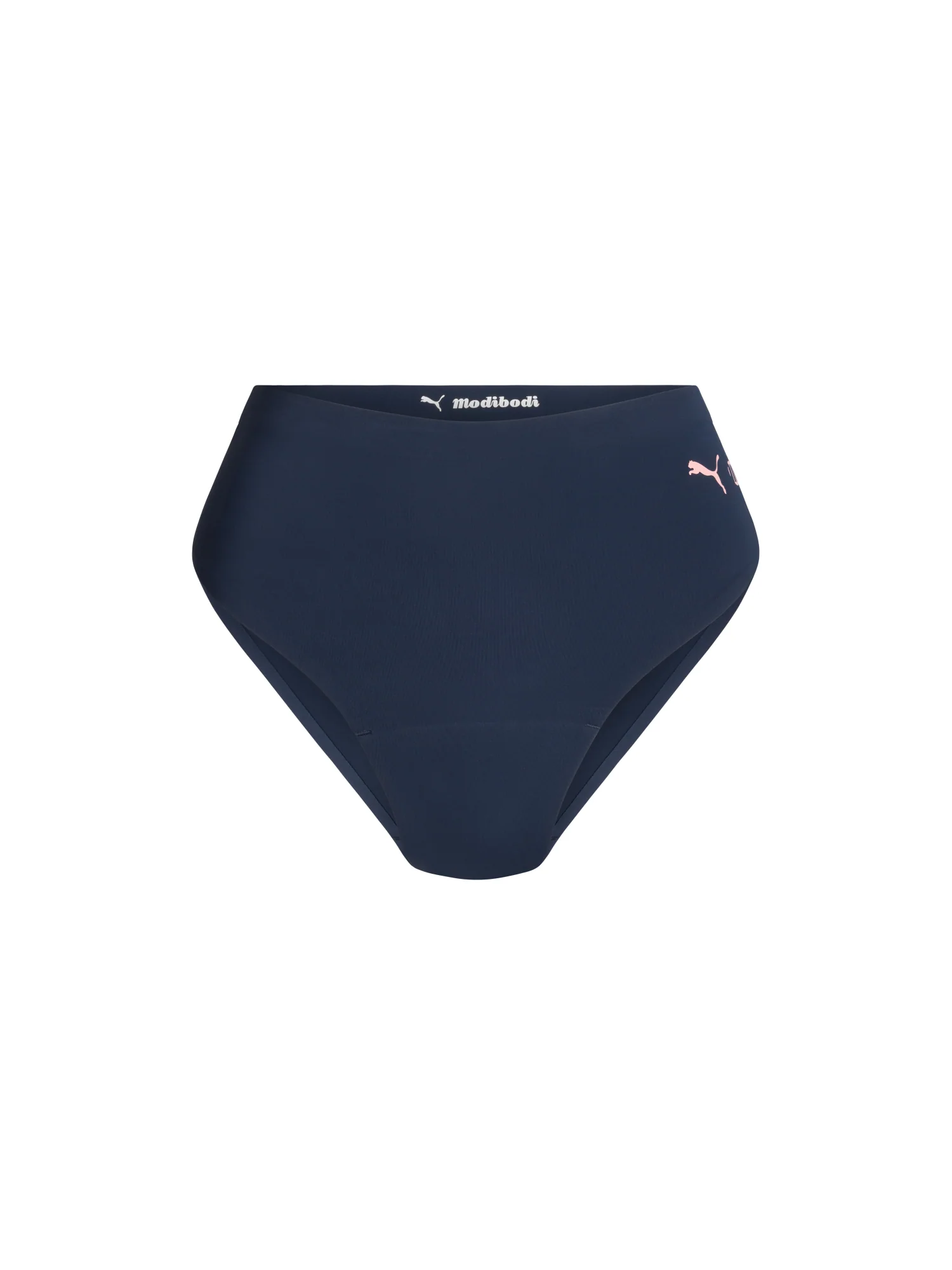 Puma X Modibodi Seamfree Active Hi Waist Cheeky Moderate Midnight 3 Pack - Image 9