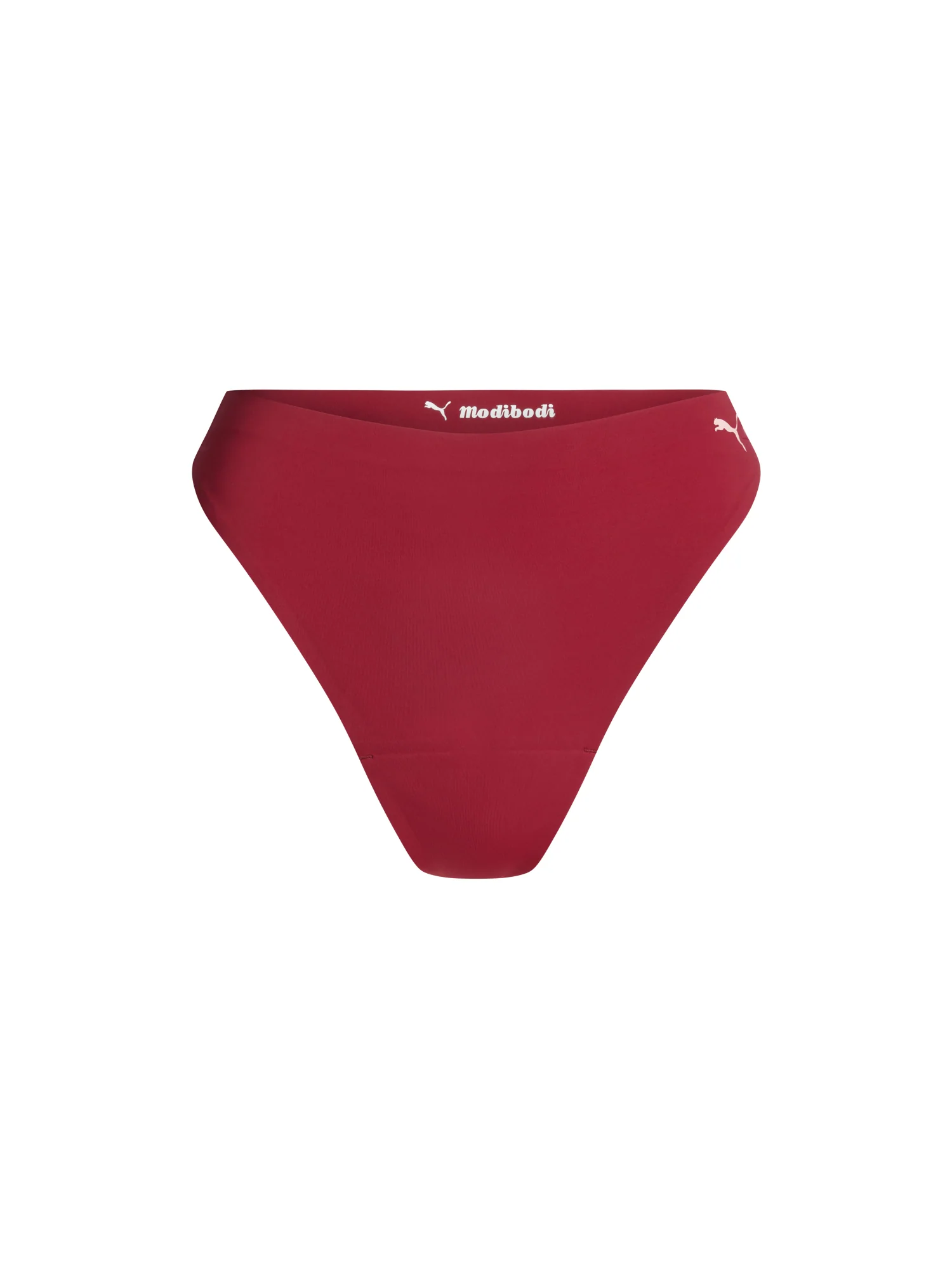 Puma X Modibodi Seamfree Active Hi Waist Thong Light Caramelised Red - Image 8
