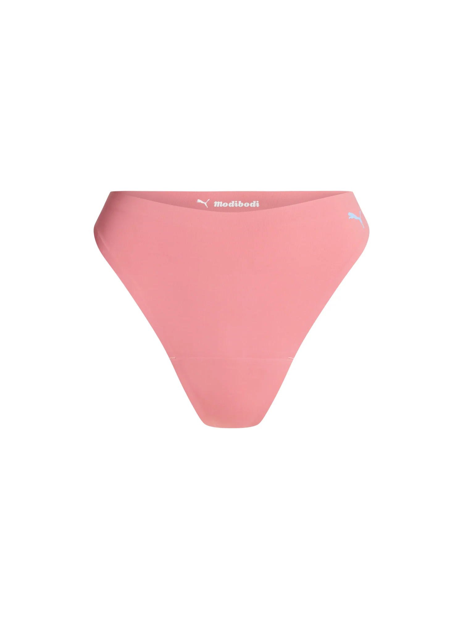 Puma X Modibodi Seamfree Active Hi Waist Thong Light Whisky Rose 3 Pack - Image 8