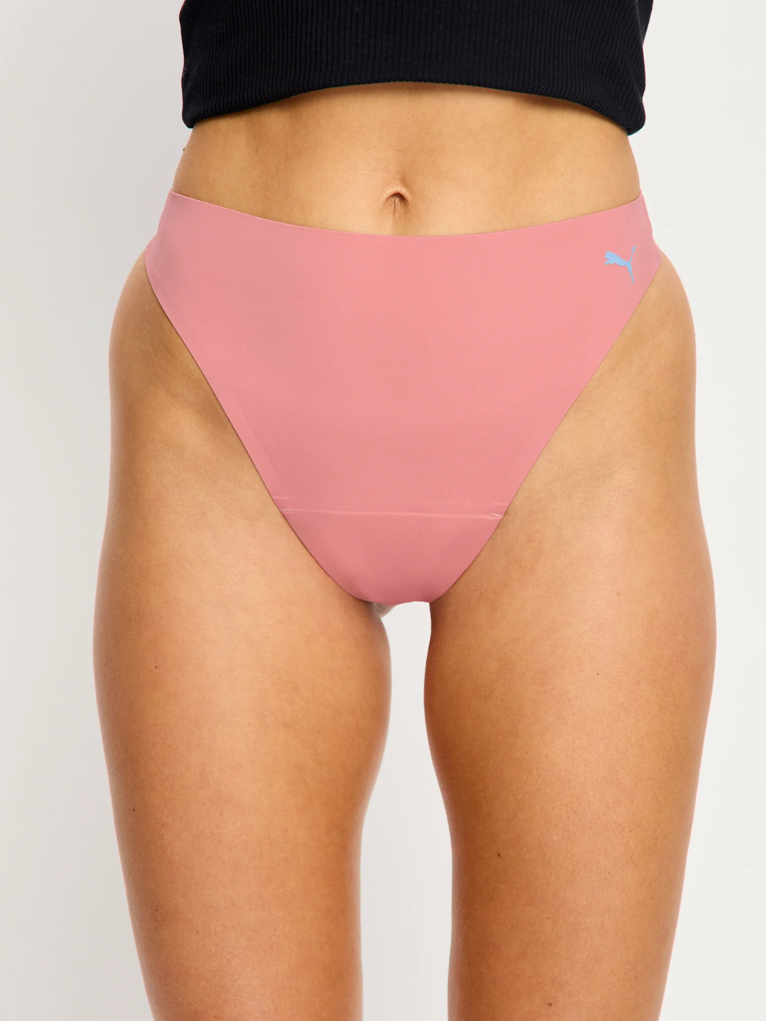 Puma X Modibodi Seamfree Active Hi Waist Thong Light Whisky Rose - Image 4