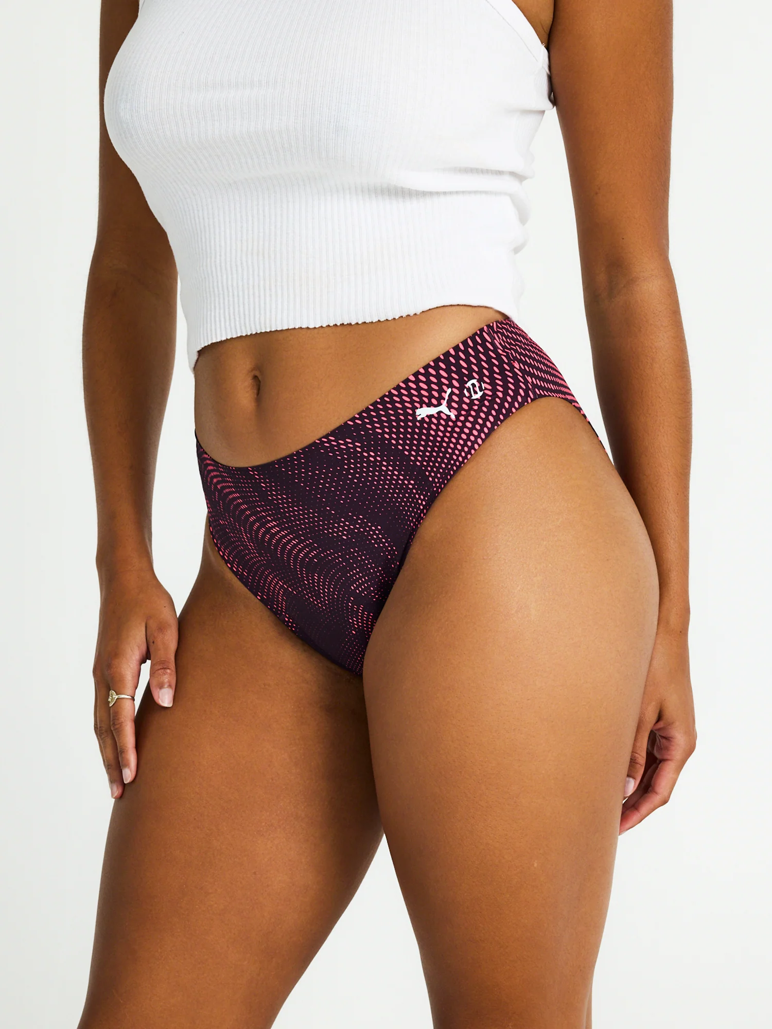 Puma X Modibodi Seamfree Active Printed Bikini Moderate Flame Haze Pink - Image 4