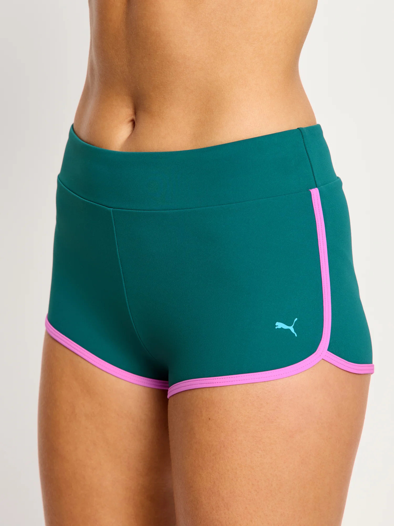 Puma X Modibodi Swimwear Scoop Bikini Top & Short Emerald Ice - Image 8