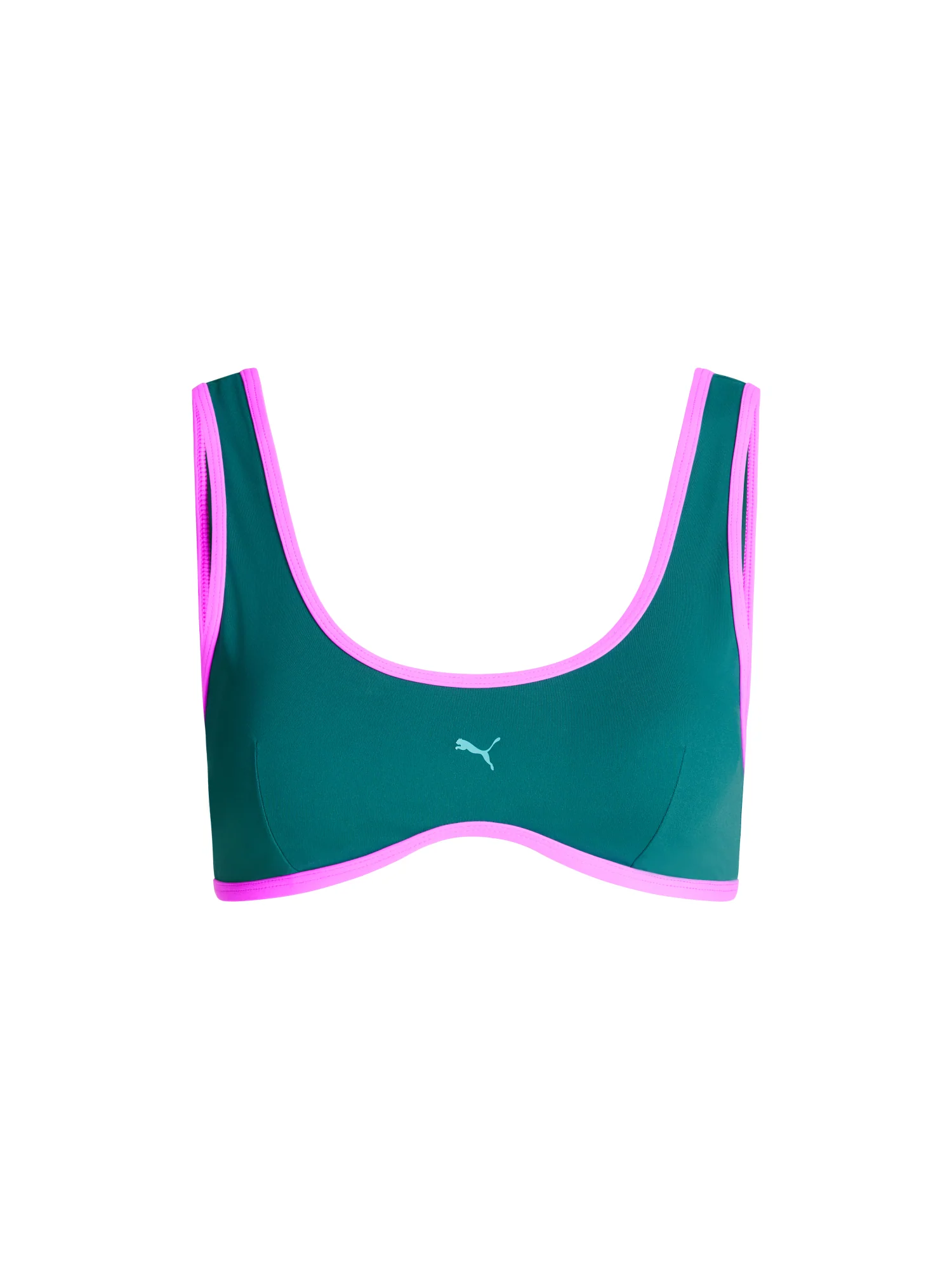 Puma X Modibodi Swimwear Scoop Bikini Top & Short Emerald Ice - Image 9