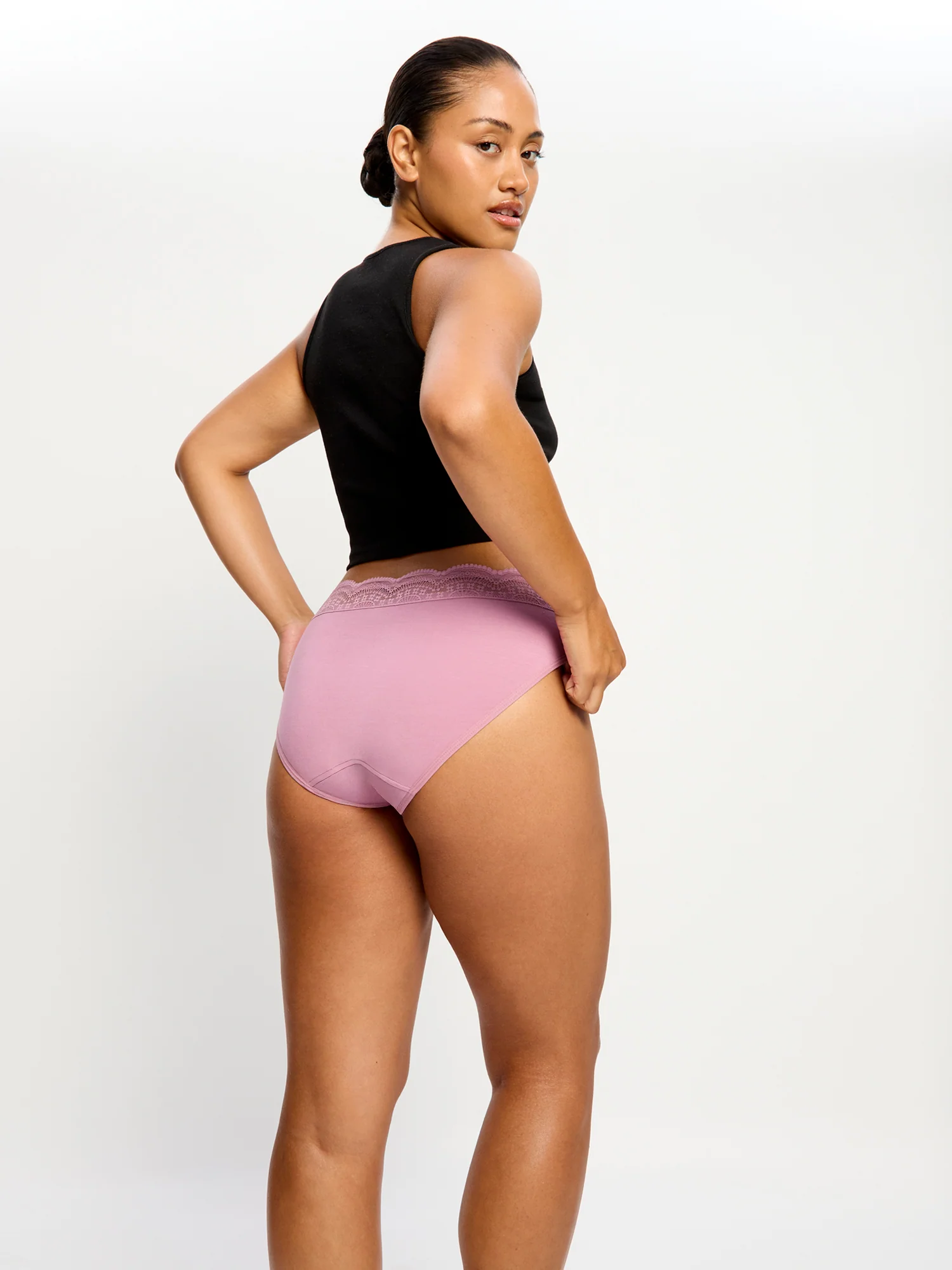 Sensual Hi Waist Bikini Light Dusky Orchid - Image 5