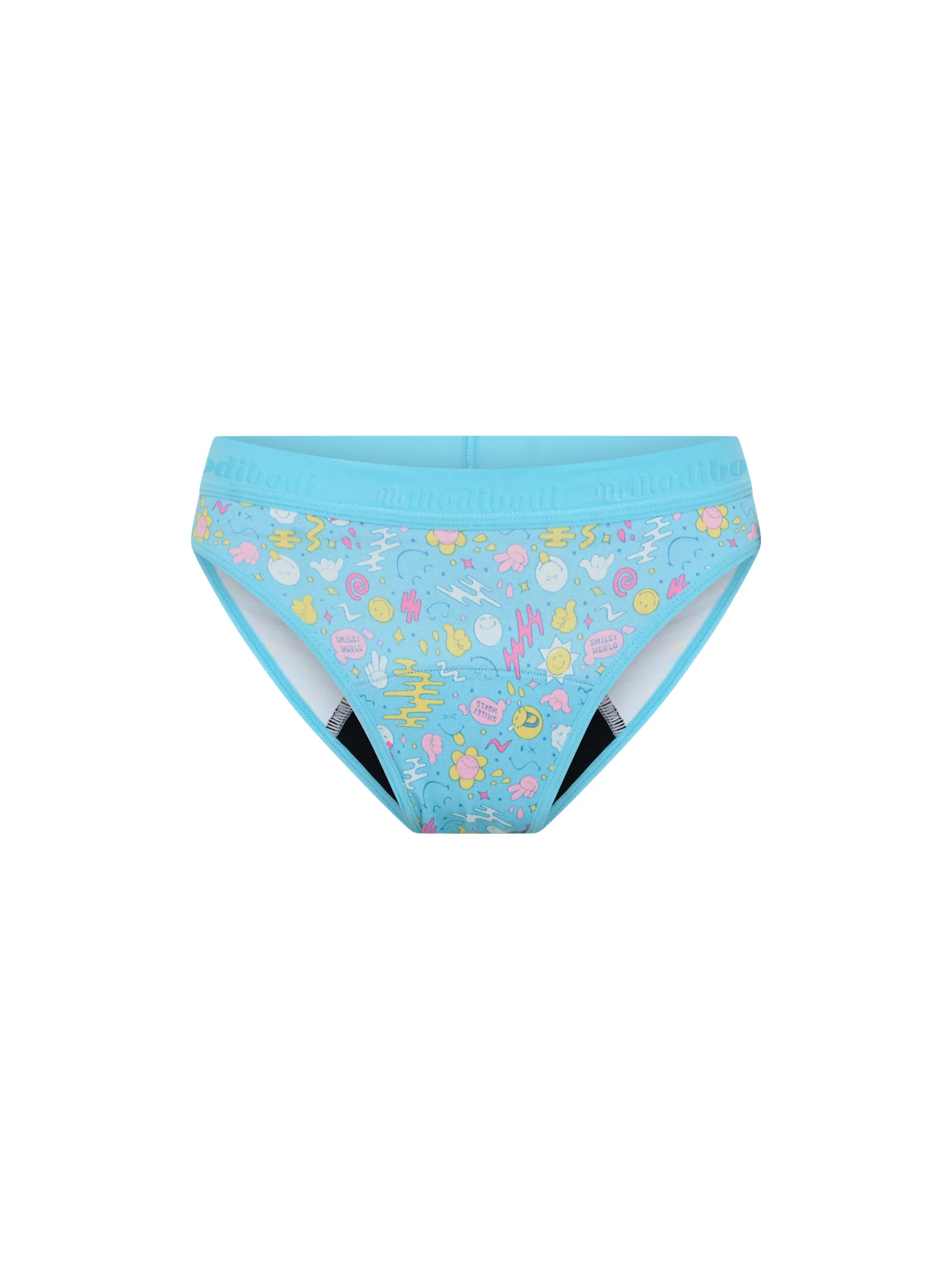 SmileyWorld® | Modibodi Teen Hipster Bikini and Hipster Boyshort 2 Pack Wonderlust Blue - Image 15