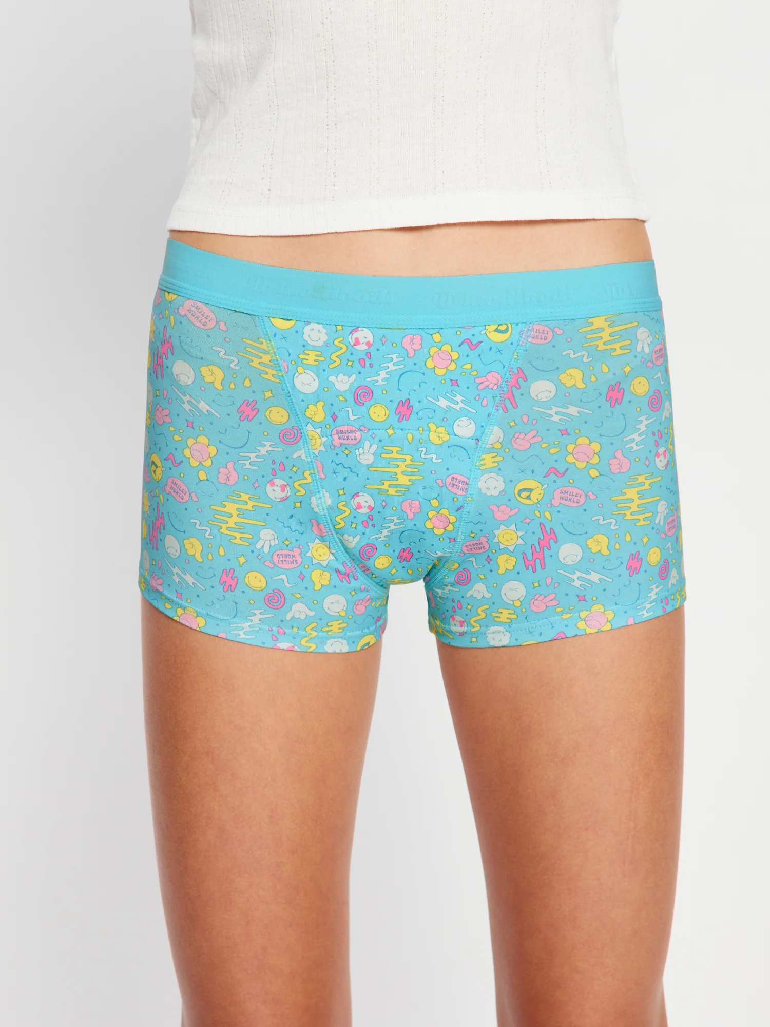 SmileyWorld® | Modibodi Teen Hipster Bikini and Hipster Boyshort 2 Pack Wonderlust Blue - Image 9