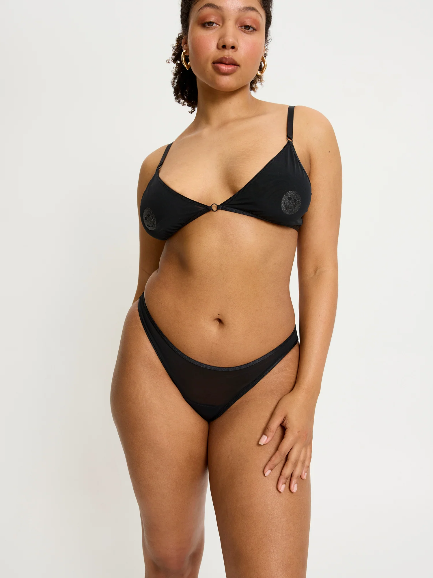 SmileyWorld® | Modibodi Sparkle Cheeky Brief Moderate Black - Image 5