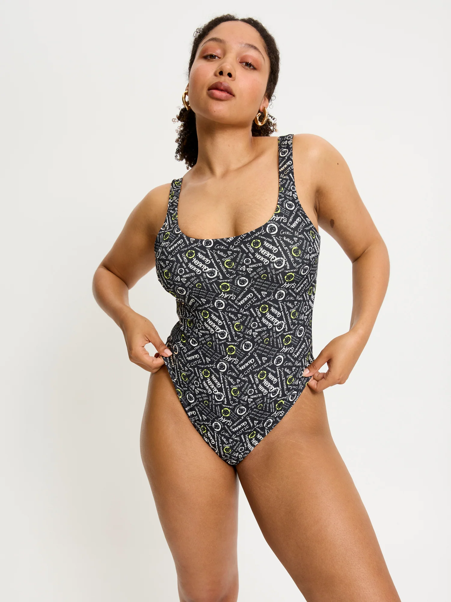 SmileyWorld® | Modibodi Swimwear Tanker One Piece Super Self Love Club - Image 2