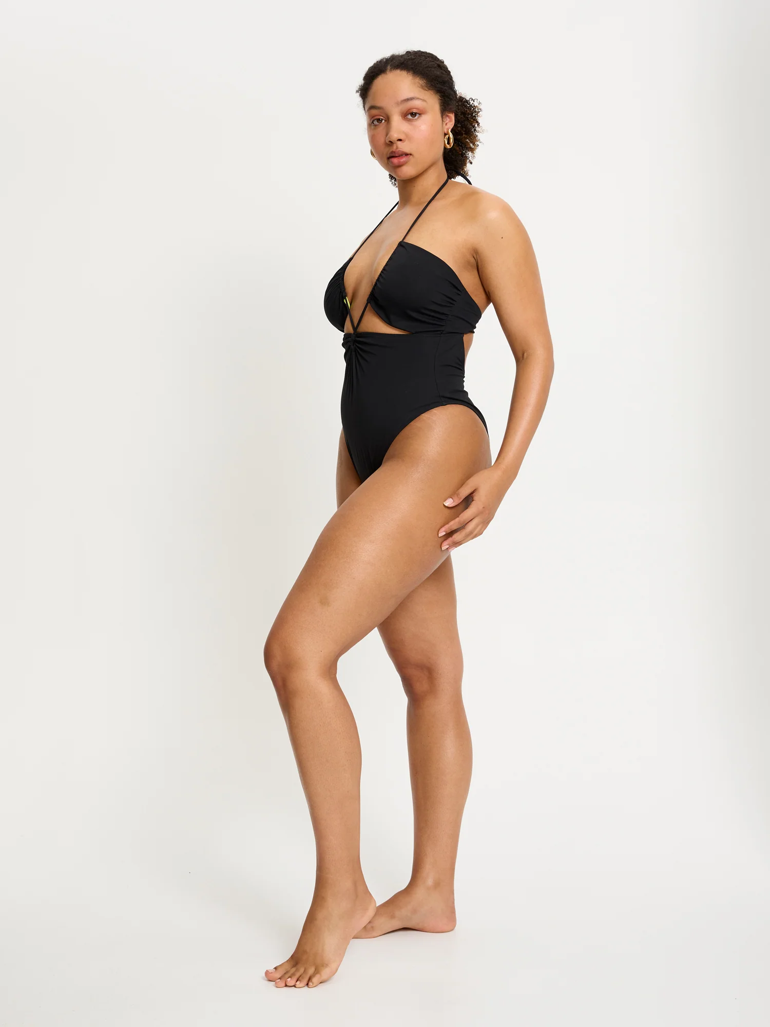 SmileyWorld® | Modibodi Swimwear Tie One Piece Super Black - Image 3
