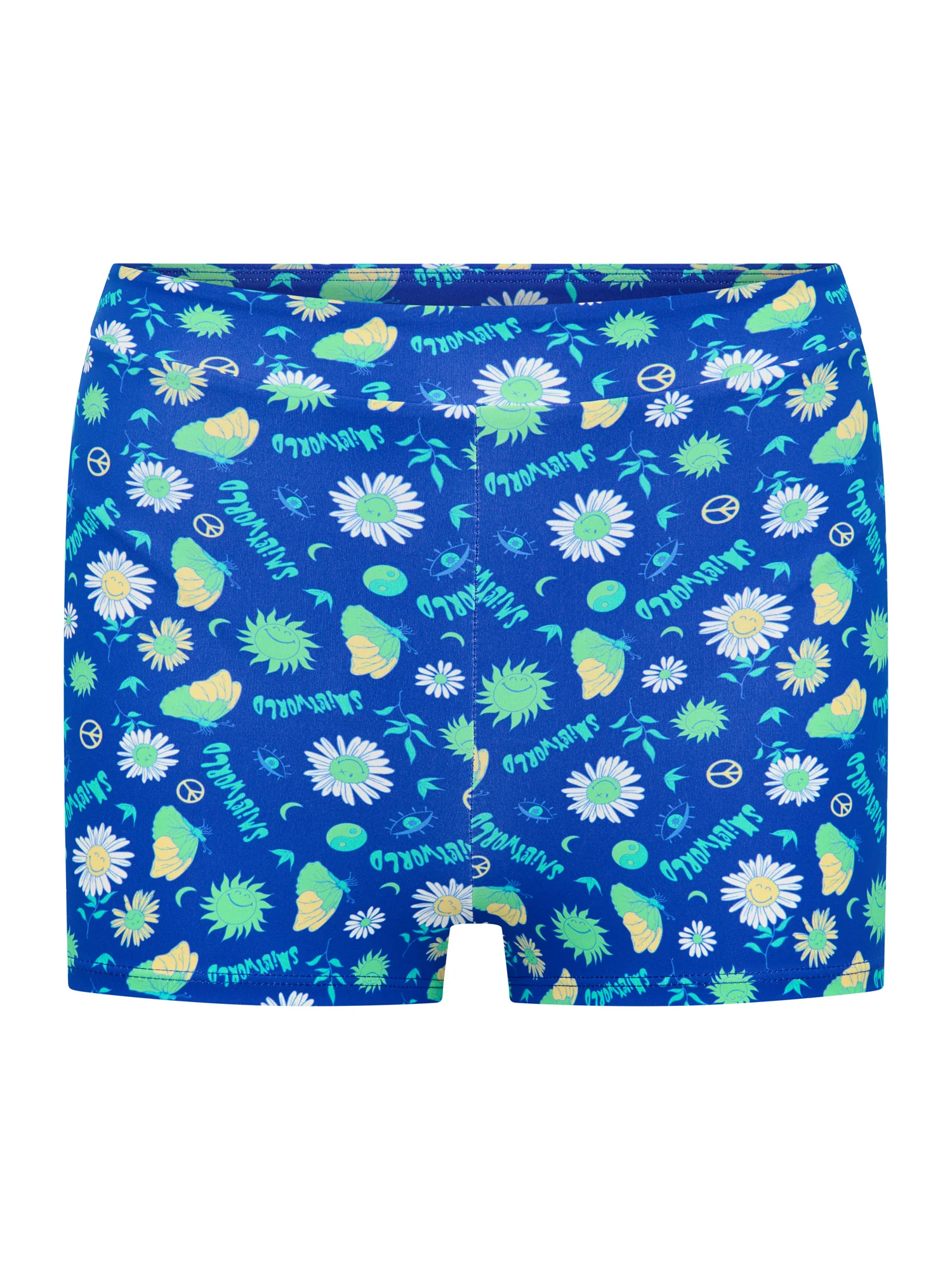 SmileyWorld® | Modibodi Teen Swimwear Hi Waist Short Super Boho Botanical Blue - Image 6