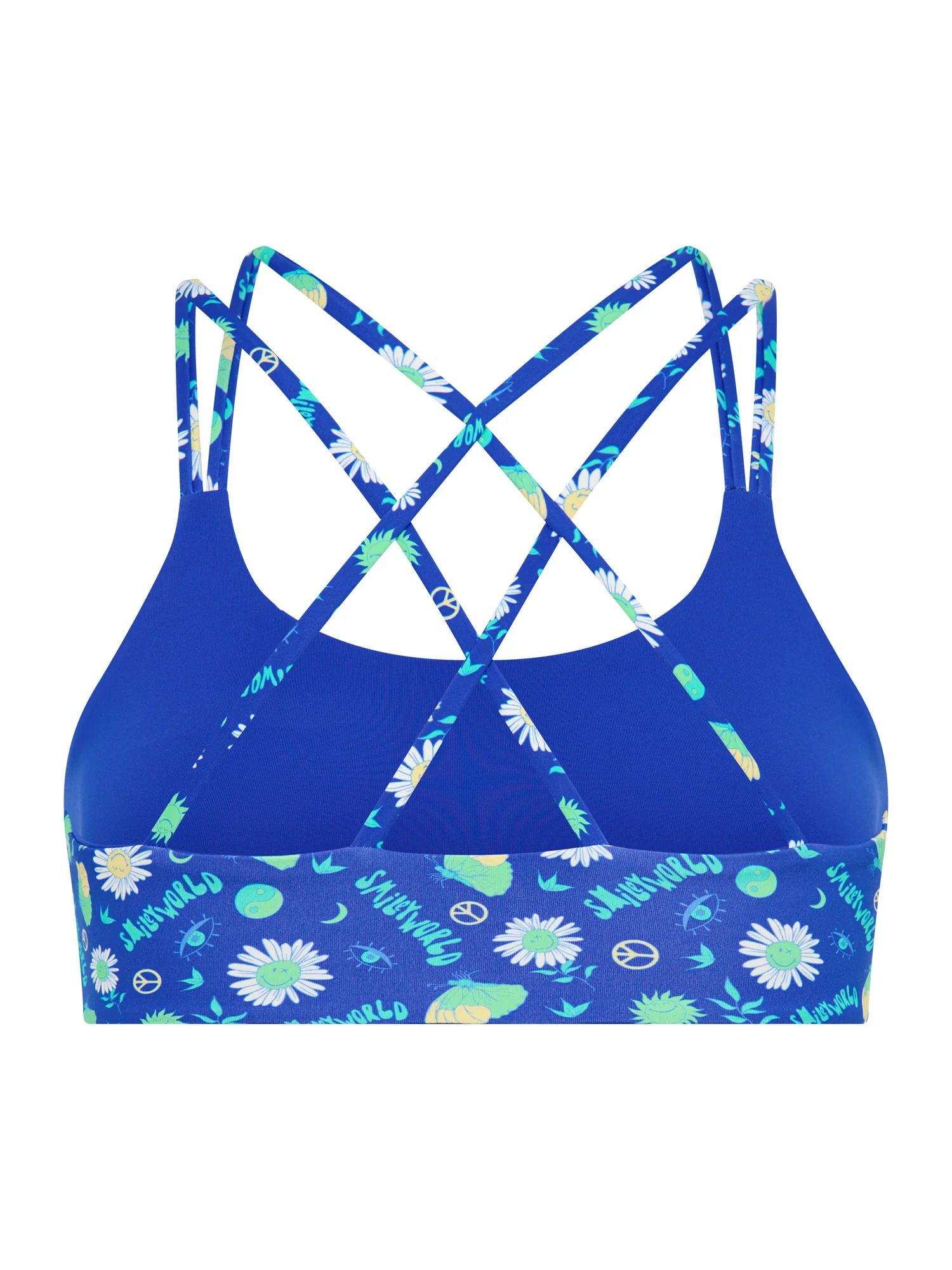 SmileyWorld® | Modibodi Teen Swimwear Reversible Crop Top Boho Botanical Blue - Image 6