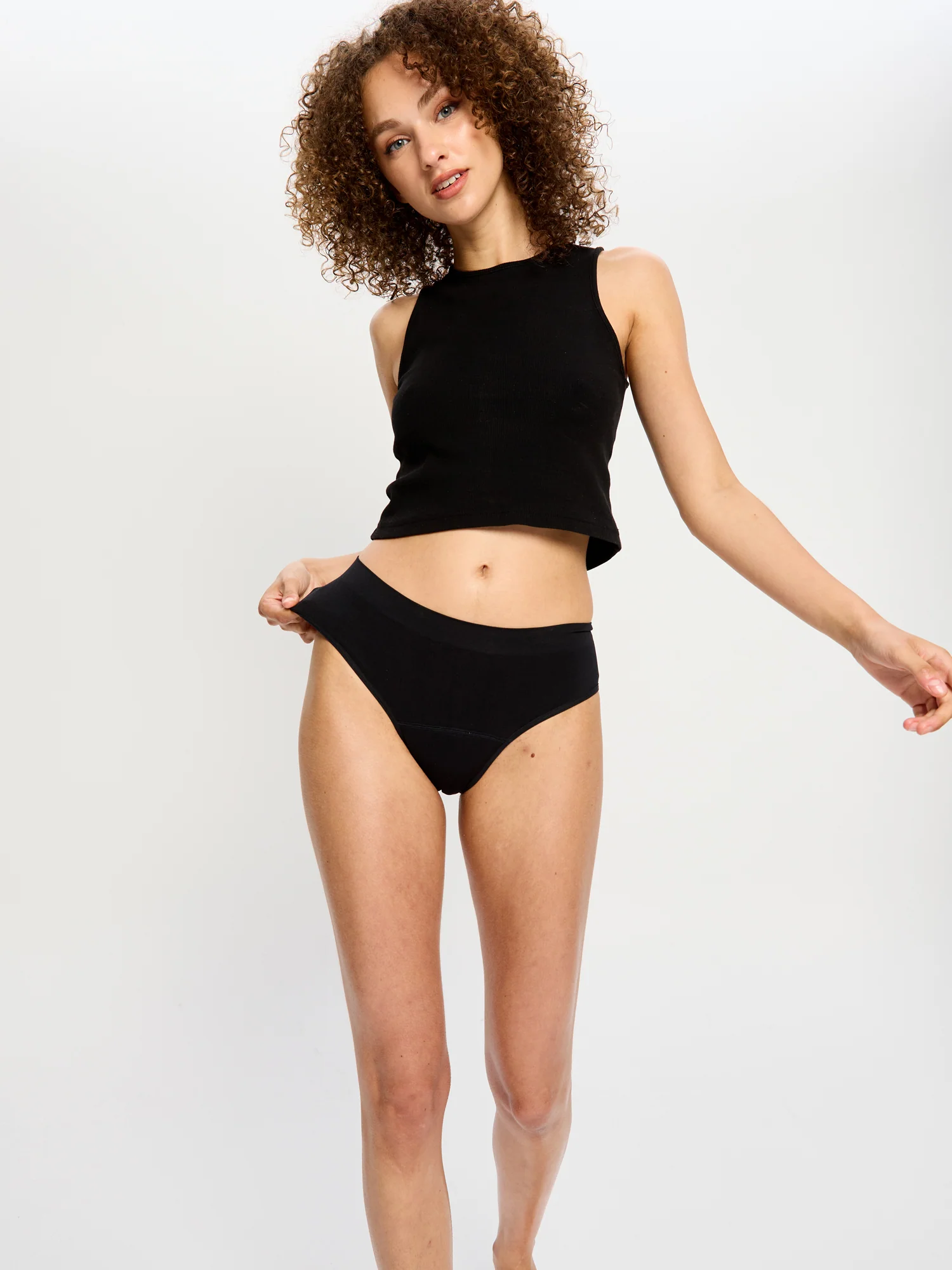 Soft Stretch Seamless Bikini Brief 2 Pack Moderate Black - Image 7