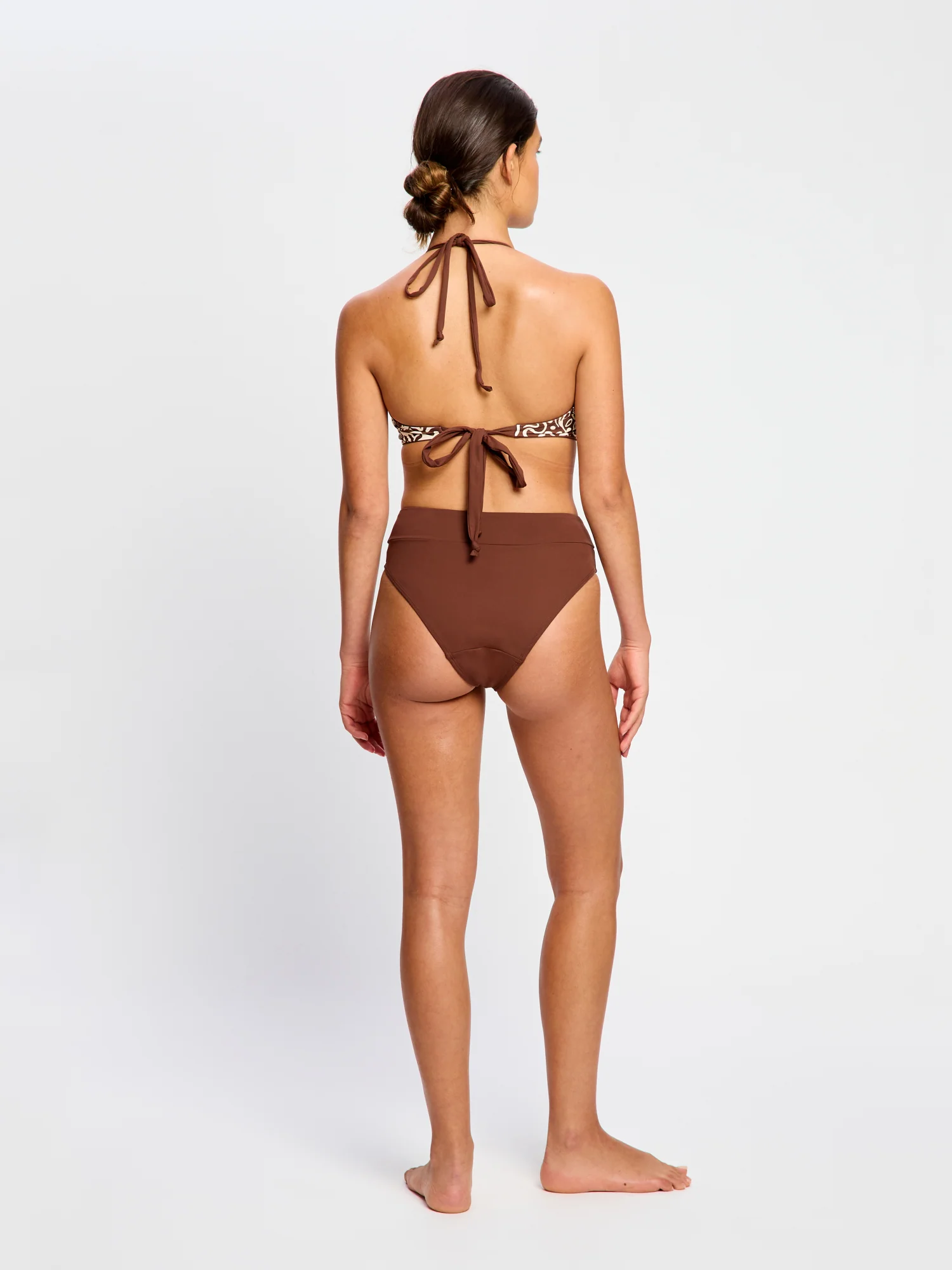 Swimwear Hi-Leg Bottom Light Chocolate - Image 4