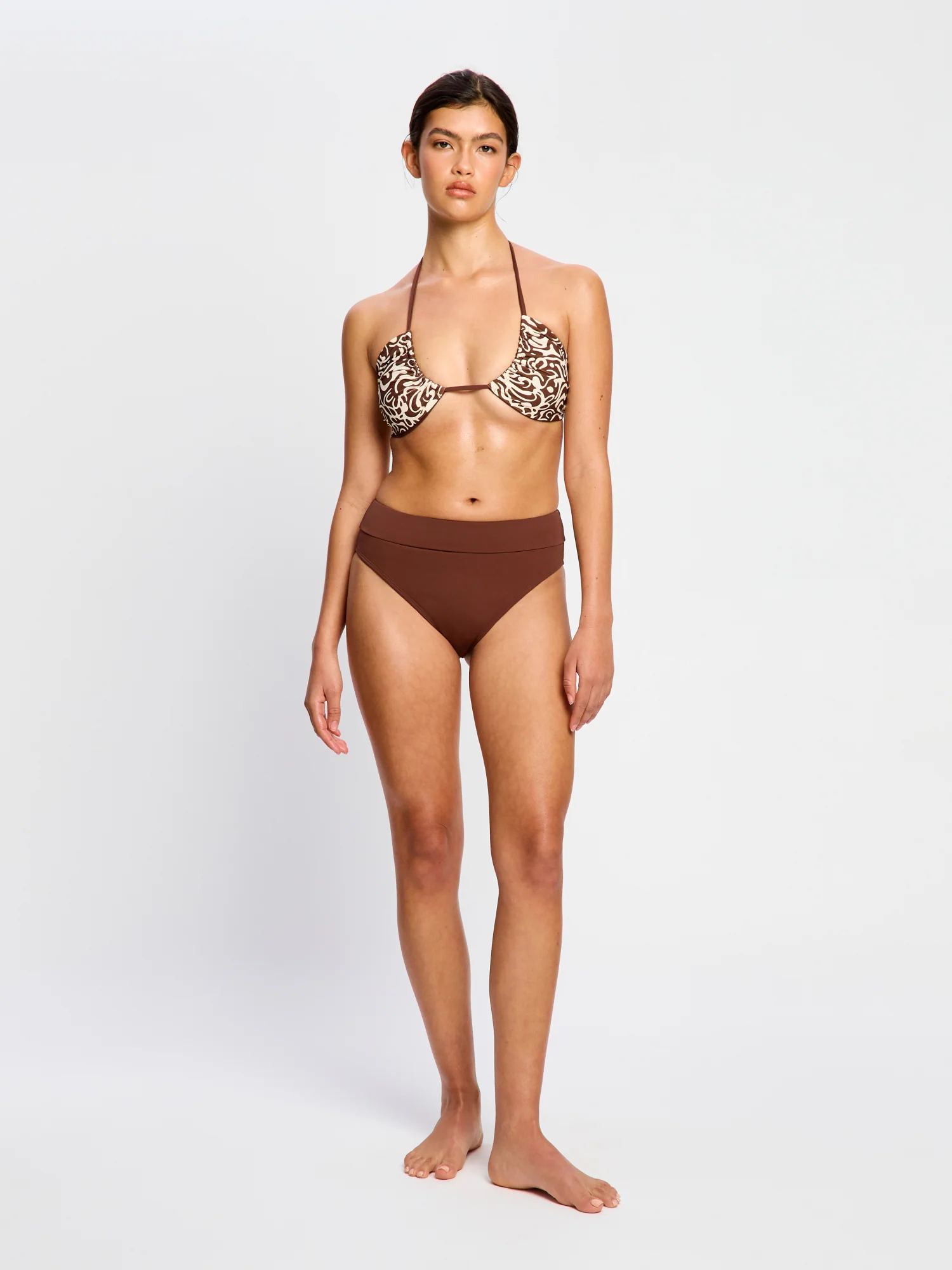 Swimwear Hi-Leg Bottom Light Chocolate - Image 9