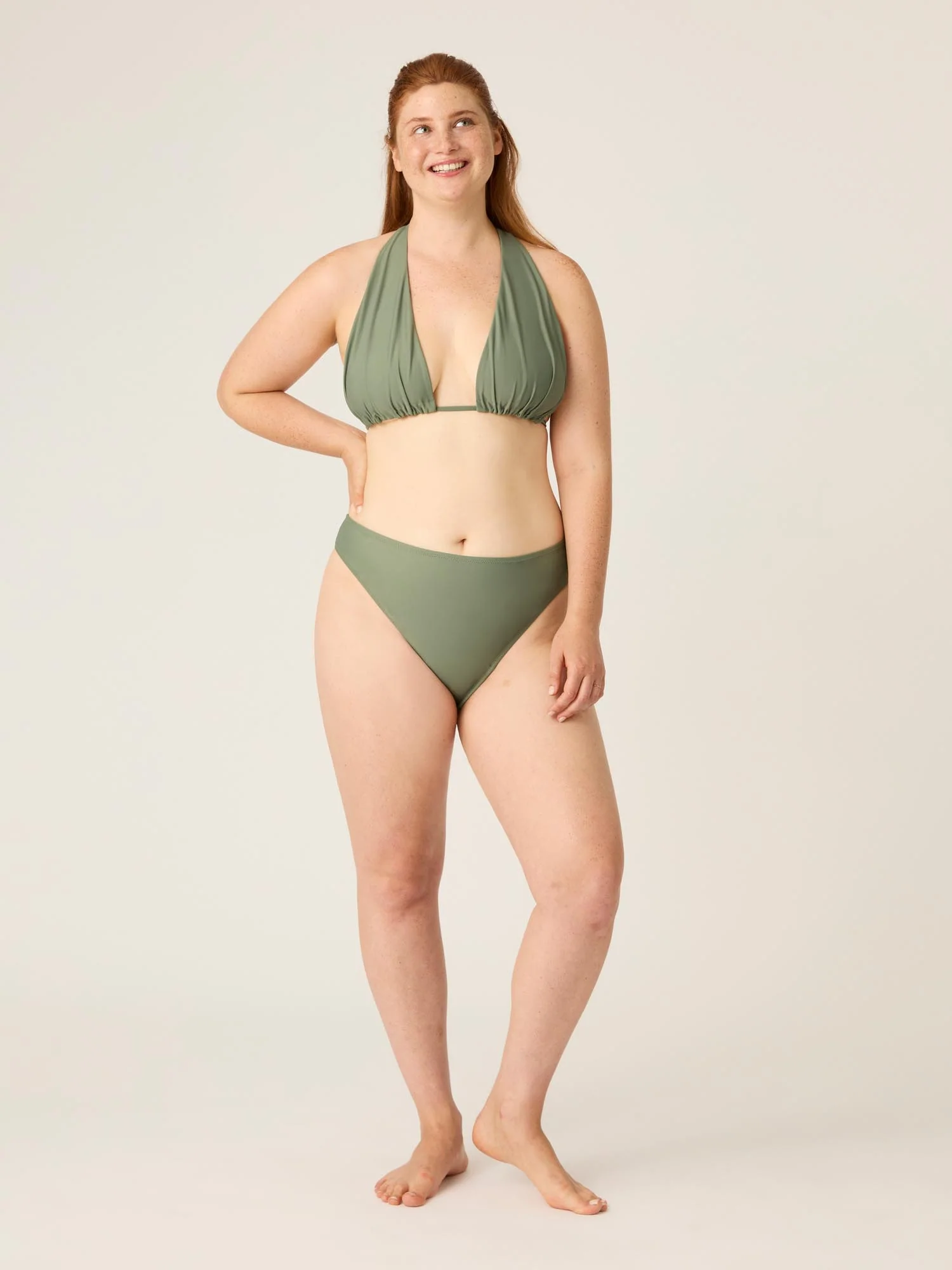 Swimwear Hi-Leg Cheeky Bottom Super Oasis Green - Image 6