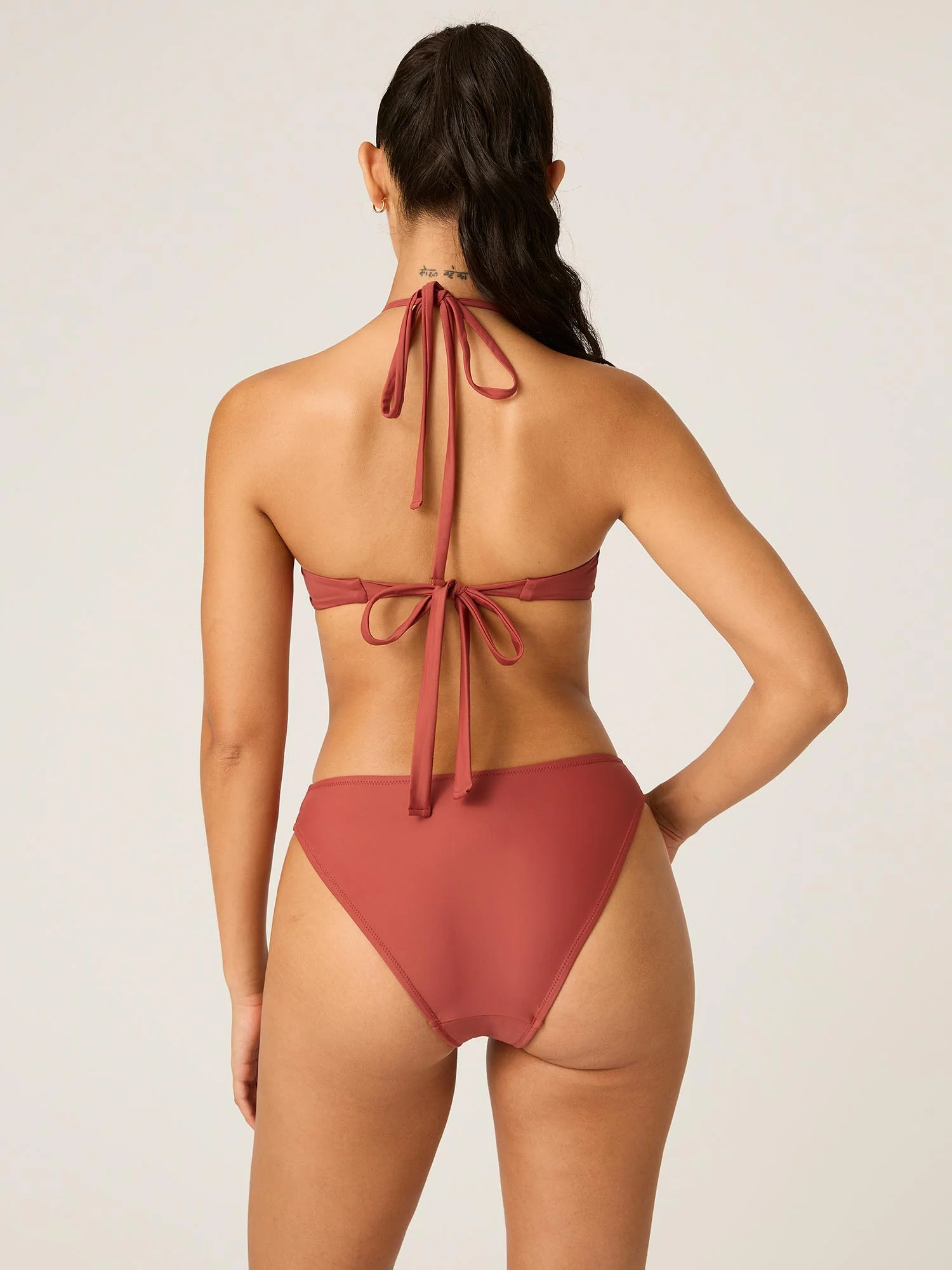 Swimwear Hi-Leg Cheeky Bottom Super Sahara Red - Image 3