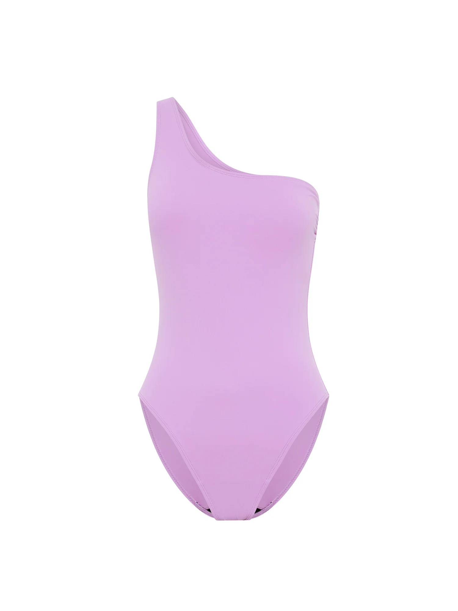 Swimwear One-Shoulder One-Piece Light Lavender - Image 12