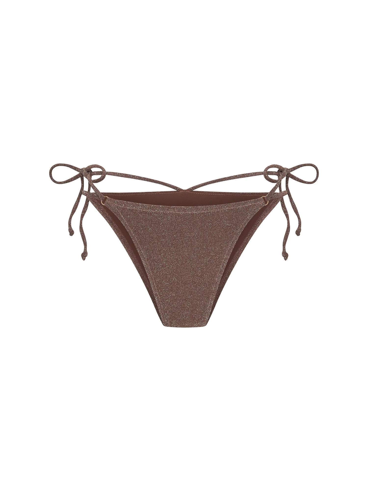 Swimwear Shimmer Hi-Leg String Bottom Super Espresso - Image 7