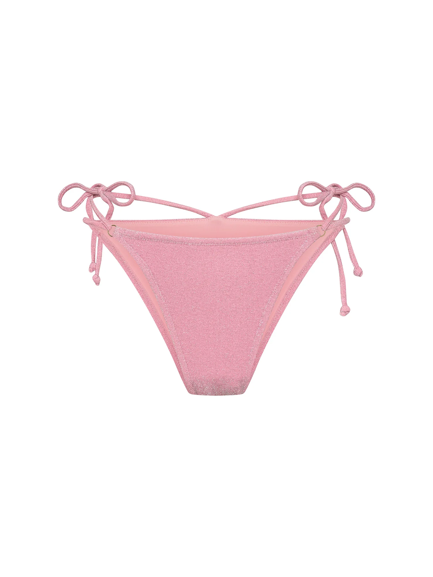 Swimwear Shimmer Hi-Leg String Bottom Super Peony Pink - Image 7