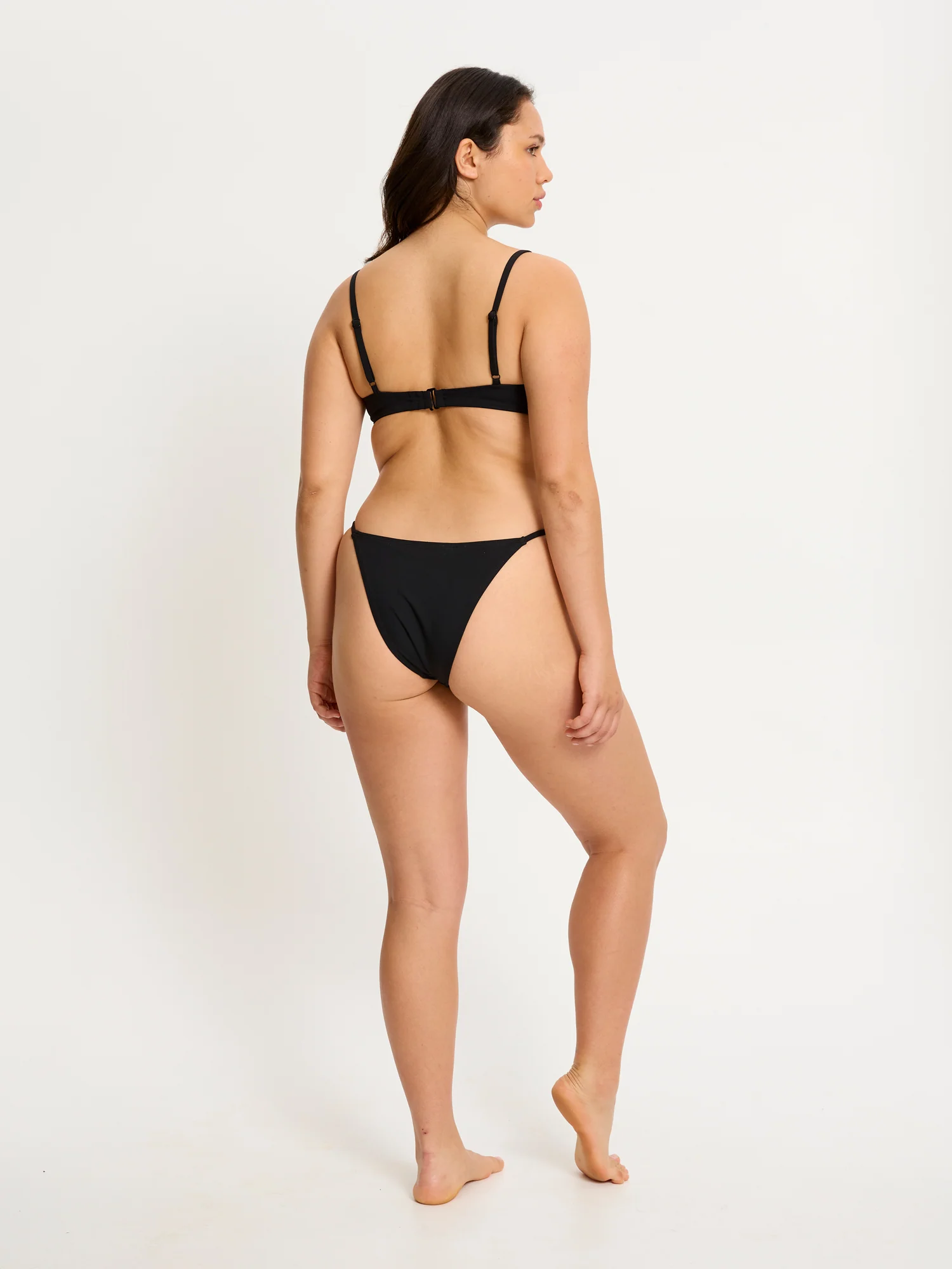 Swimwear String Brief Light Black - Image 3