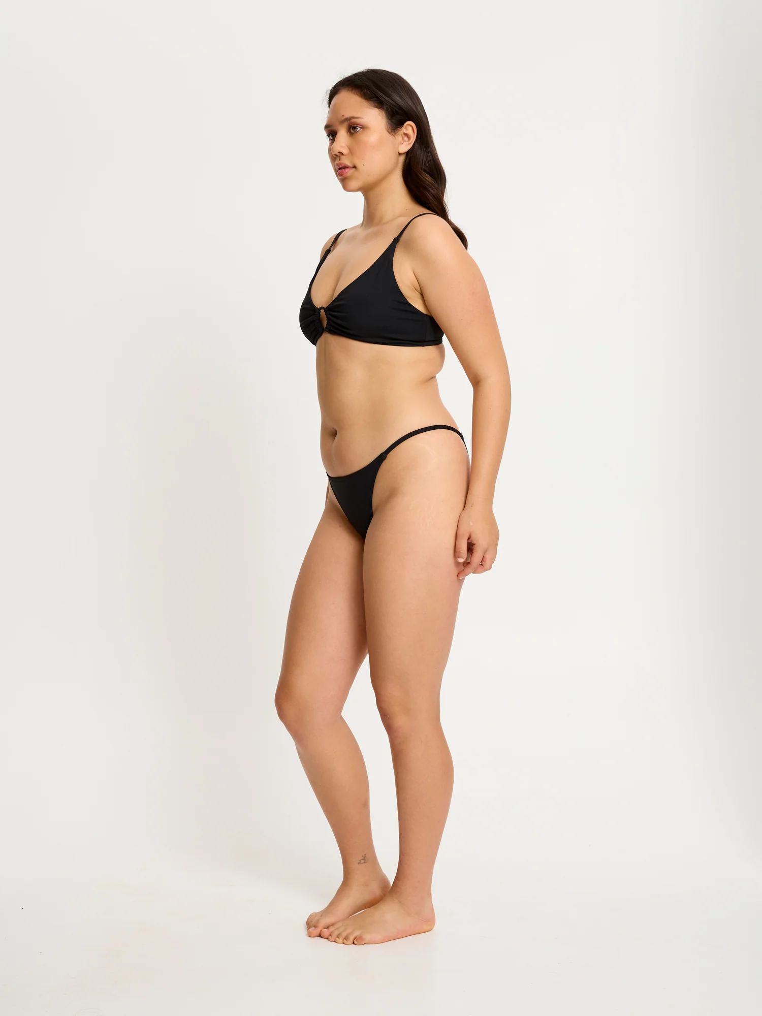 Swimwear String Brief Light Black - Image 4