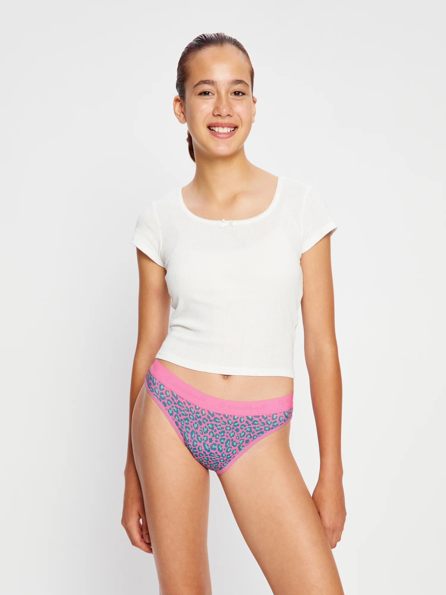 Teen Hipster Bikini Moderate Mystic Leopard Pink - Image 4
