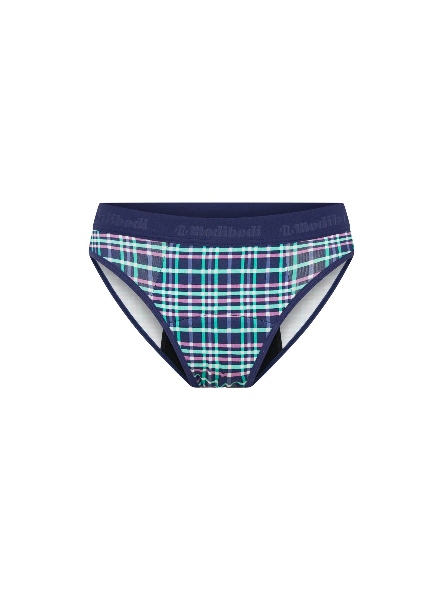 Teen Hipster Bikini Super Midnight Purple Check - Image 7