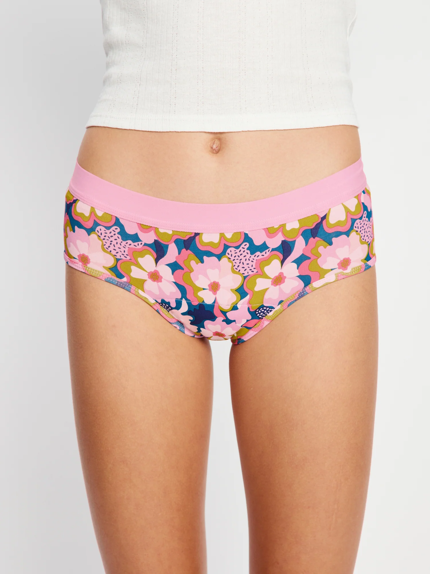 Teen Hipster Boyleg & Boyshort Twilight Jungle Pink 2 Pack - Image 2
