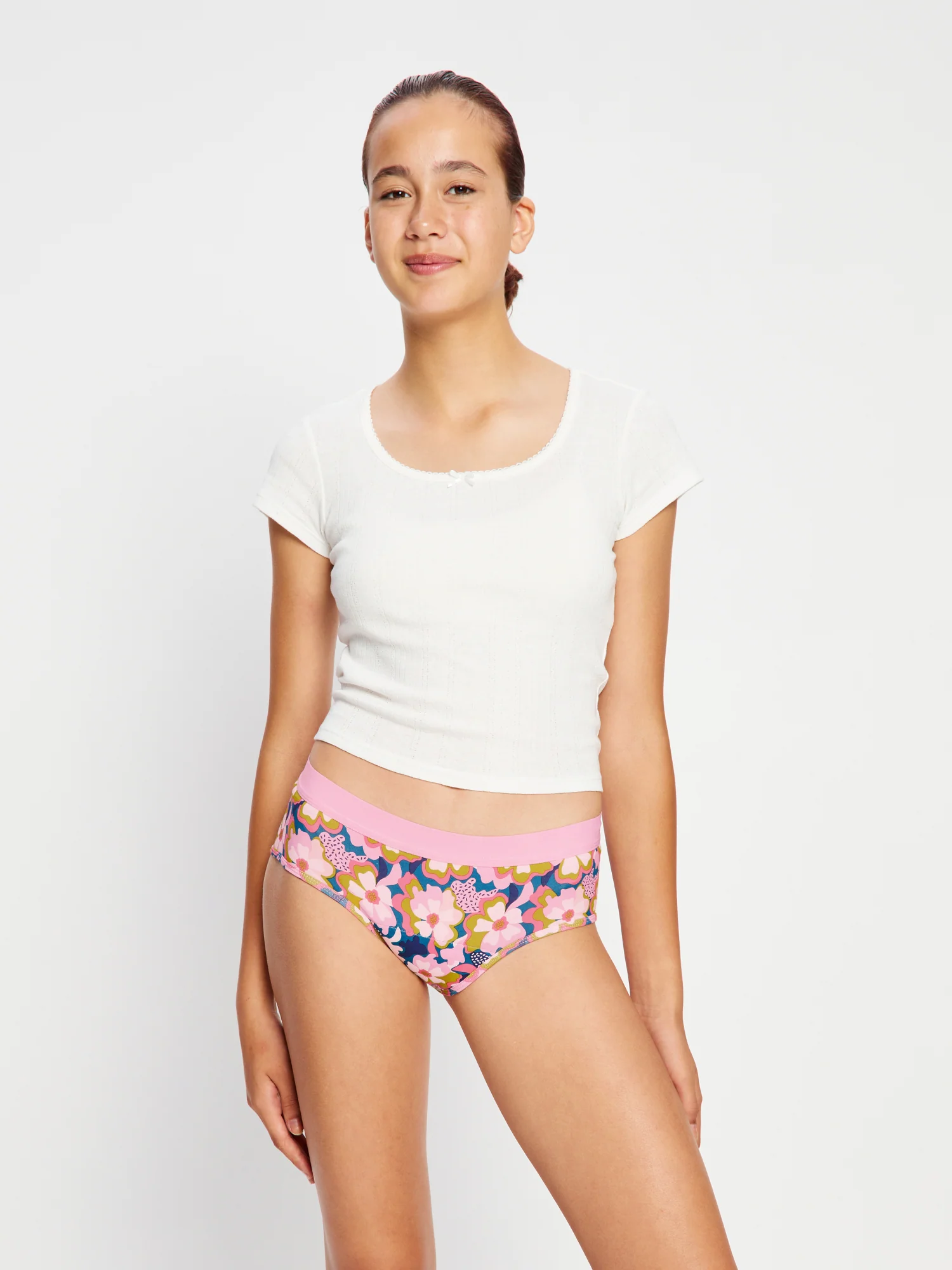 Teen Hipster Boyleg & Boyshort Twilight Jungle Pink 2 Pack - Image 7