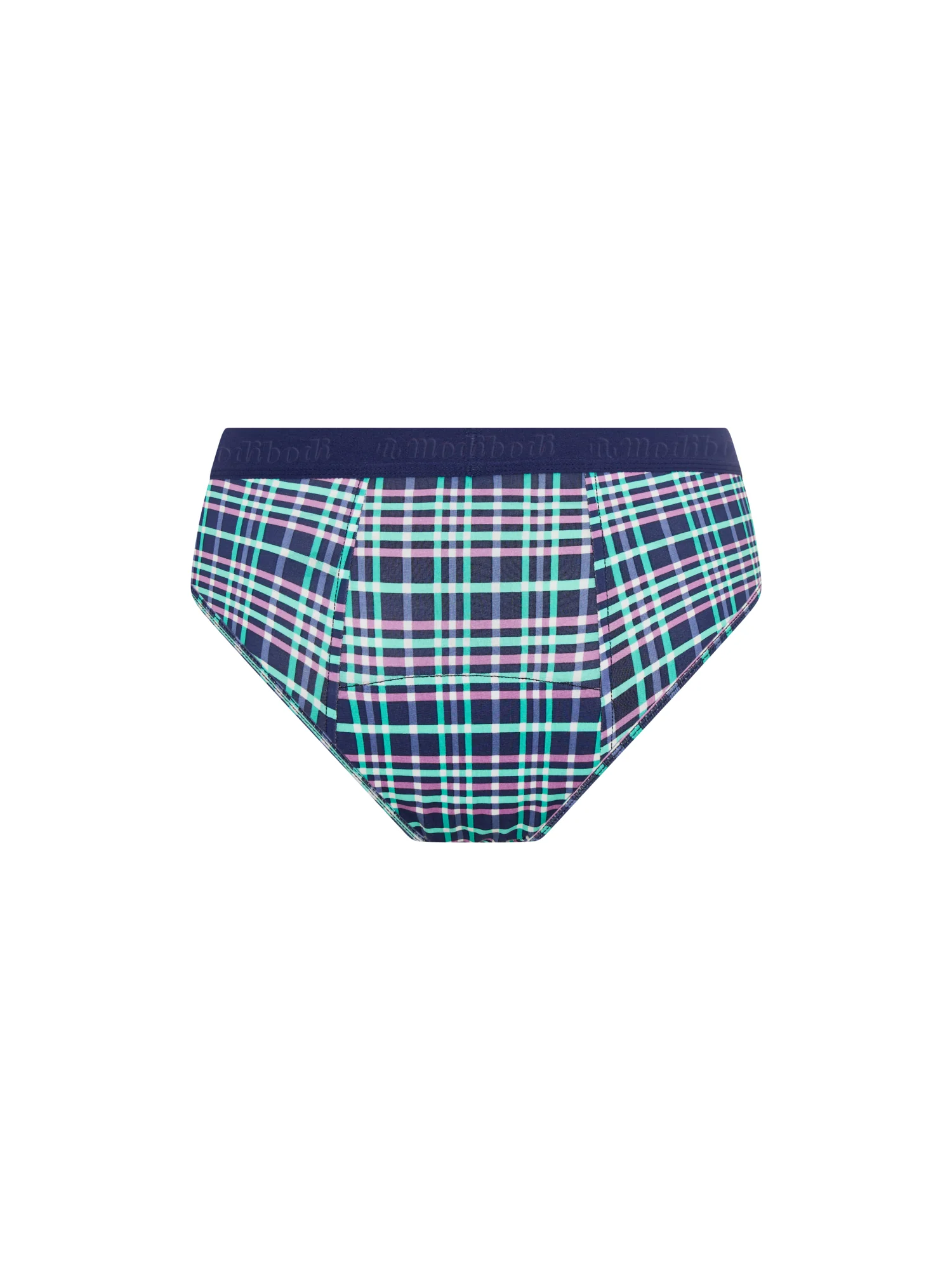Teen Hipster Boyleg Moderate Midnight Purple Check - Image 8