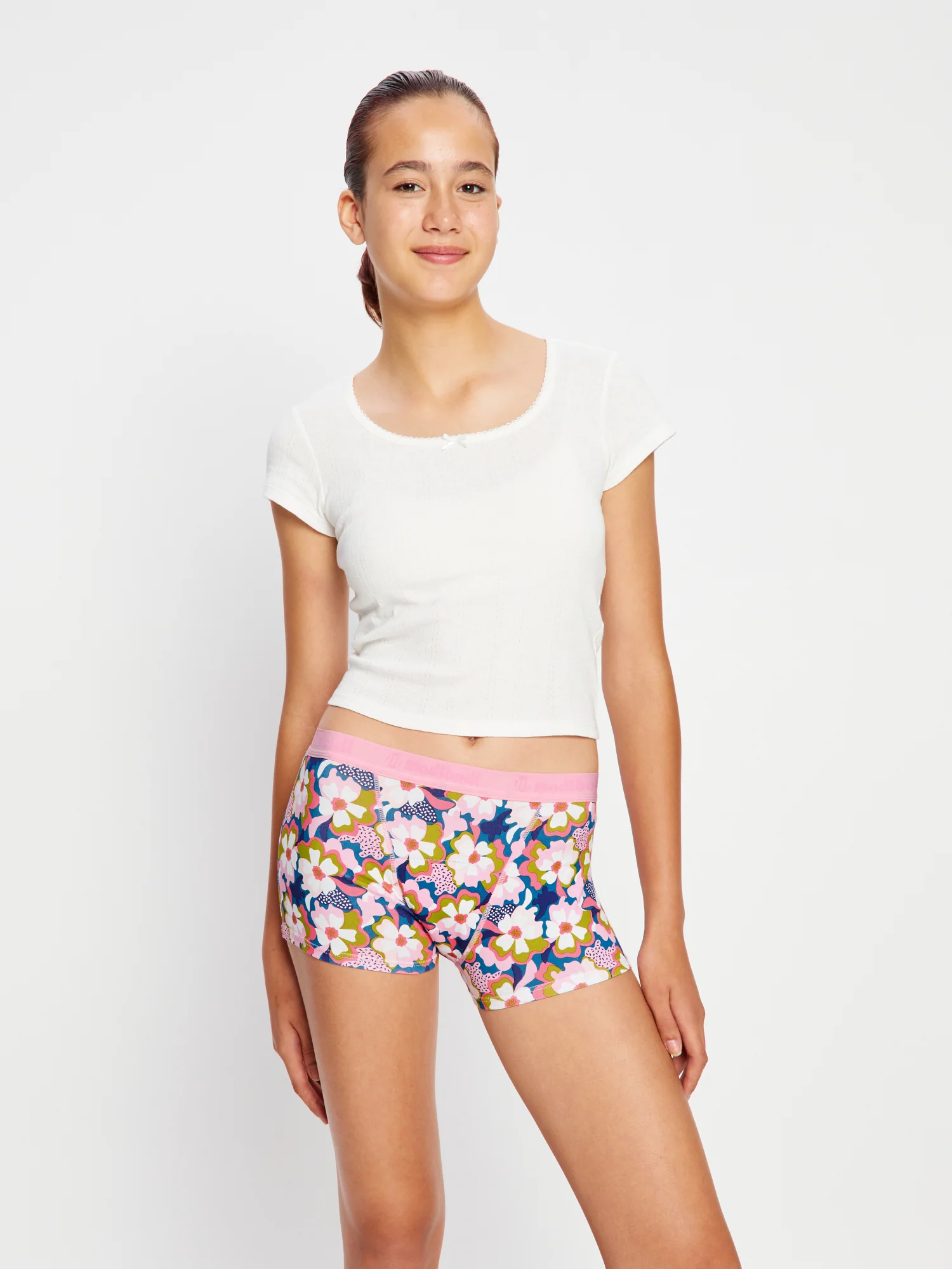 Teen Hipster Boyshort Super Twilight Jungle Pink - Image 3