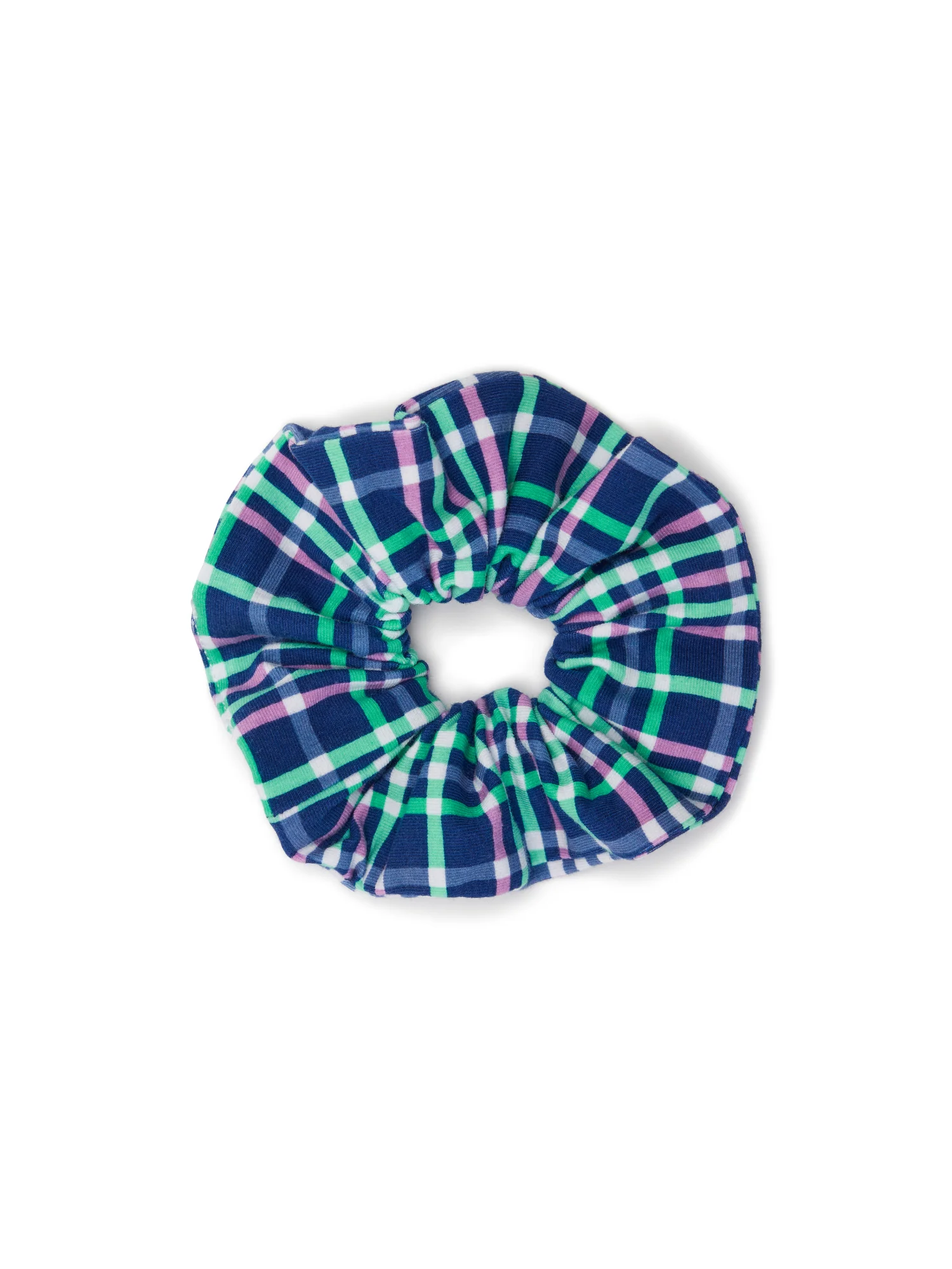 Teen Scrunchie Midnight Purple Check - Image 4
