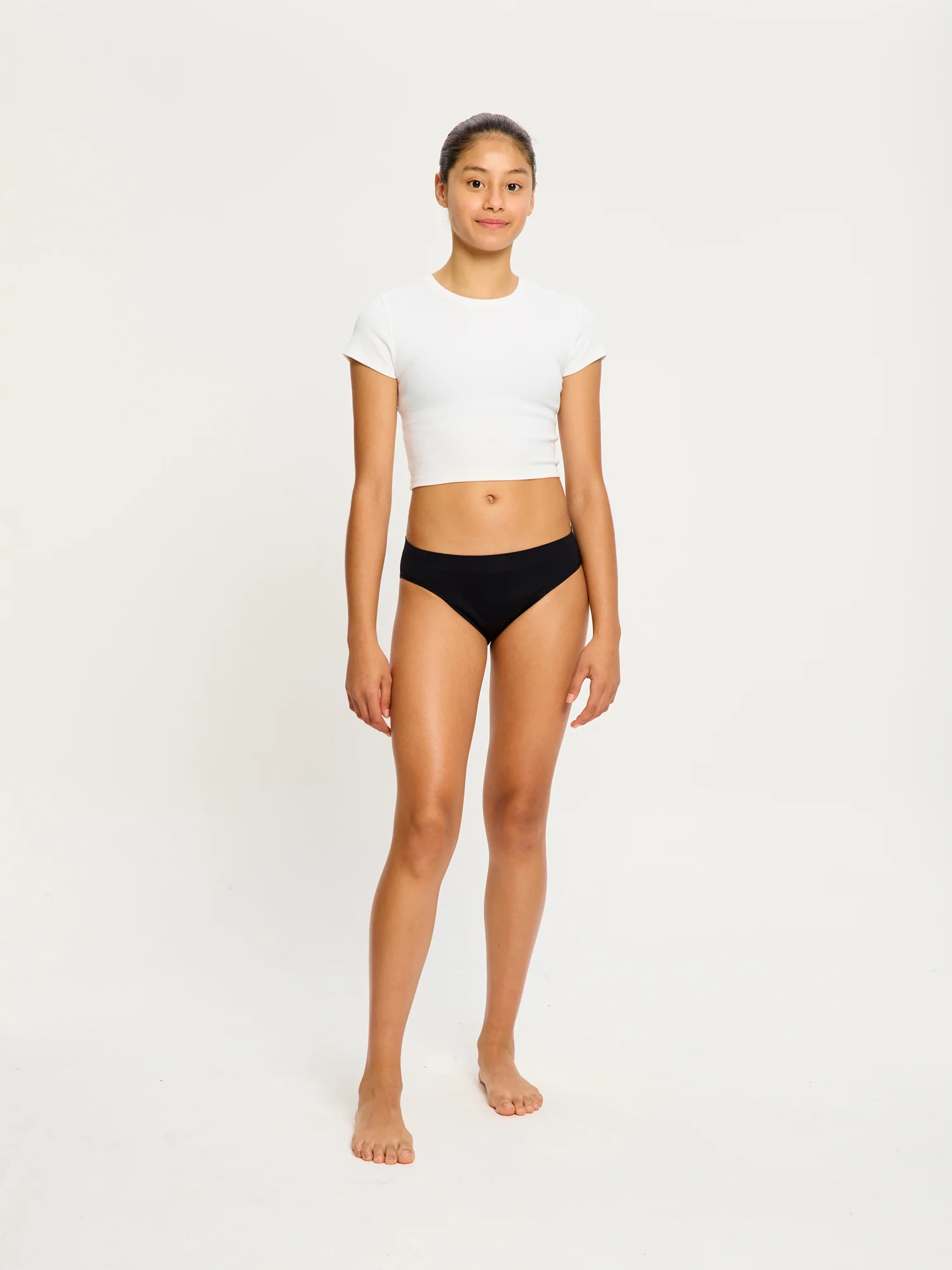Teen Soft Stretch Seamless Hipster Bikini 2 Pack Moderate Black - Image 4